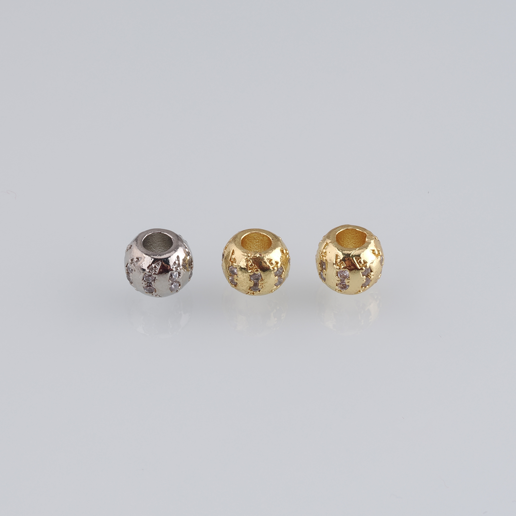10pcs 18K Gold Filled Round Spacer Beads,Gold Beads,Ball Bead for Bracelet Jewelry Necklace Making Supply