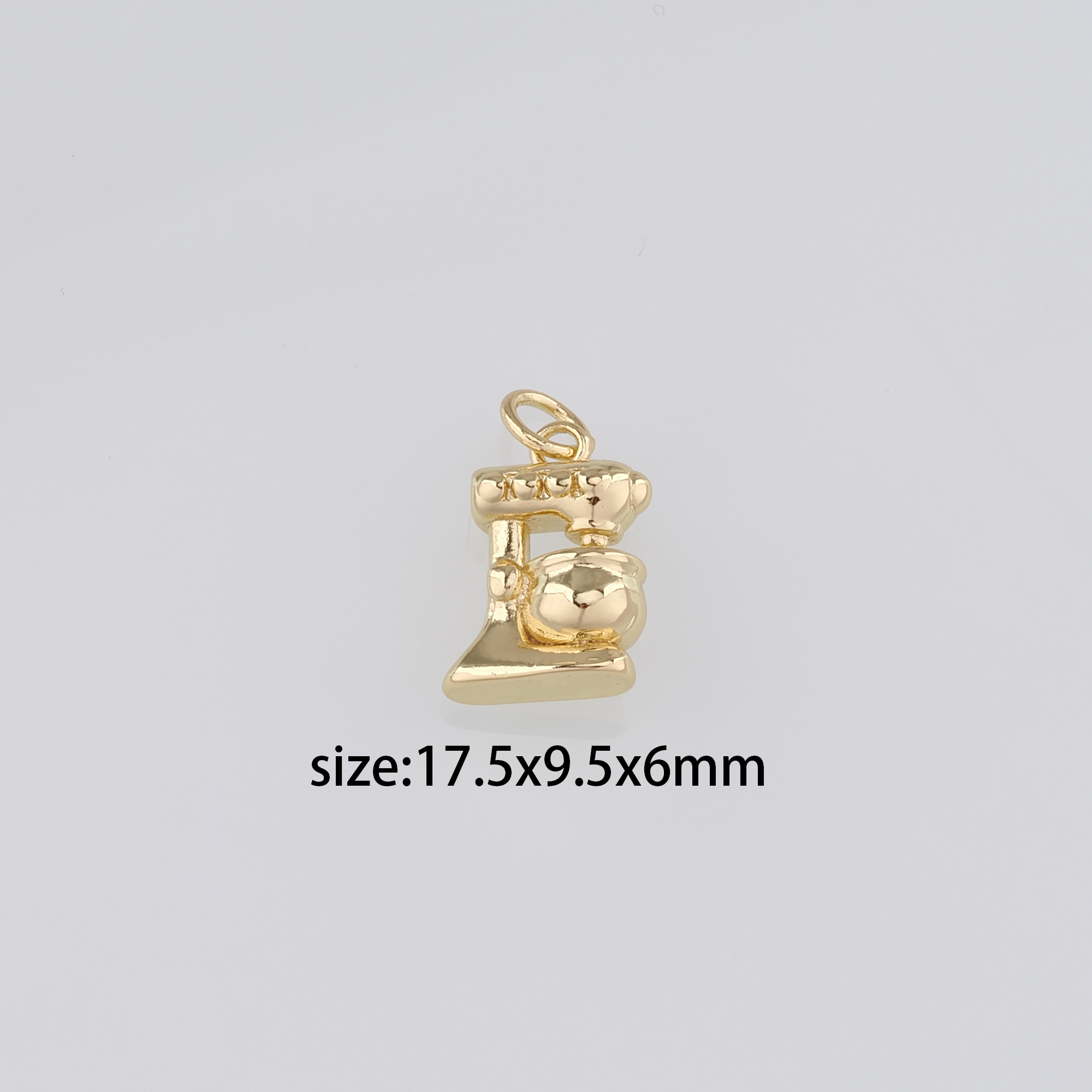 18K Gold Filled Coffee Machine Pendant,Dainty Coffee Machine Charm Earrings Necklace for DIY Jewelry Making Supply