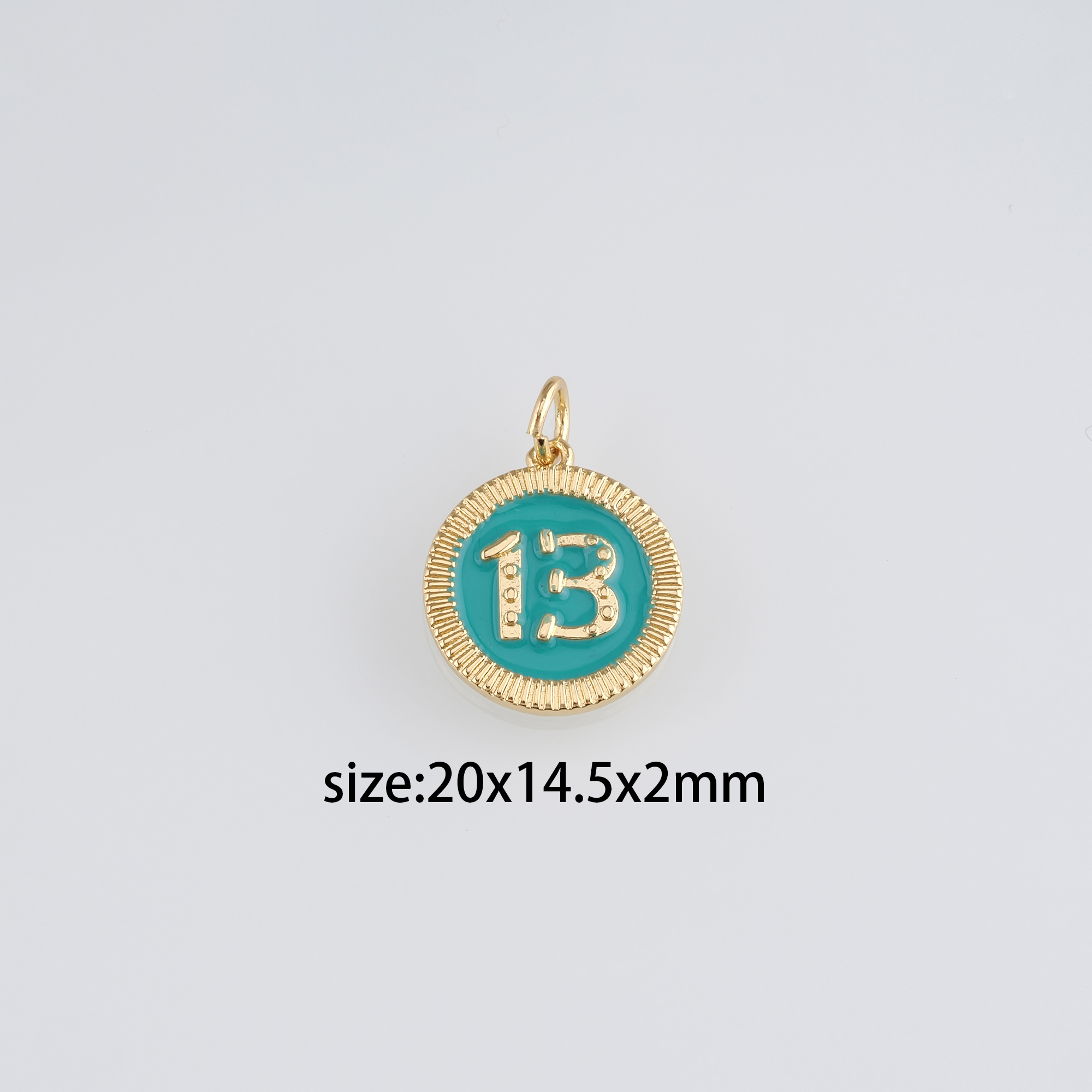 18K Gold Filled Saturn Pendant,Hand Charm Earrings Necklace for DIY Jewelry Making Supply