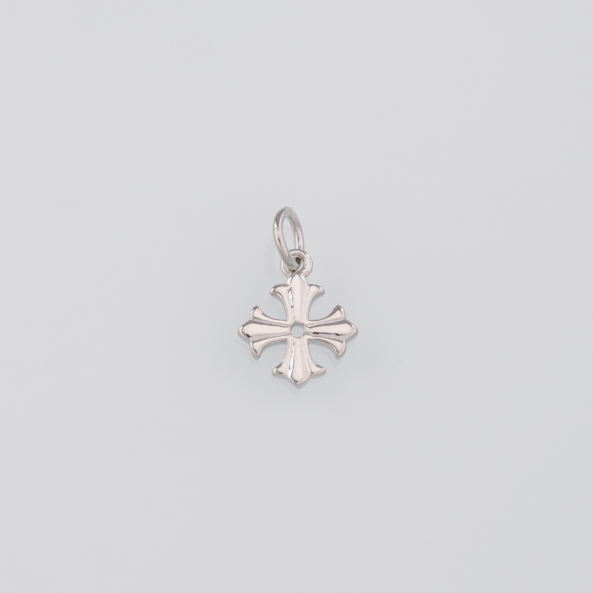 18K Gold Filled Cross Pendant,Religious Charm Earrings Necklace for DIY Jewelry Making Supply
