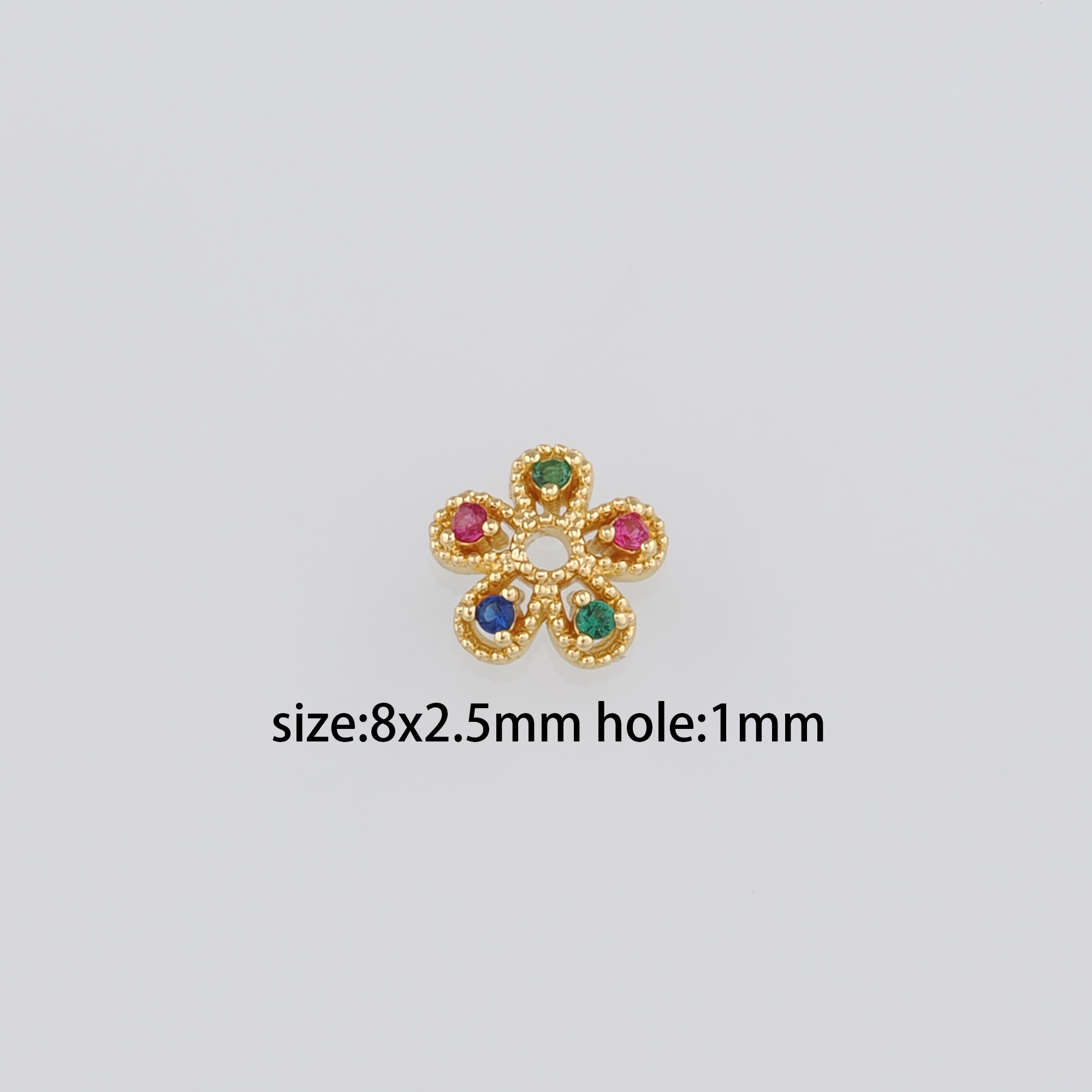 20Pcs 18K Gold Filled Flower Bead Caps,Pearl Caps,Dainty Flower Caps,DIY Jewelry Making Supply