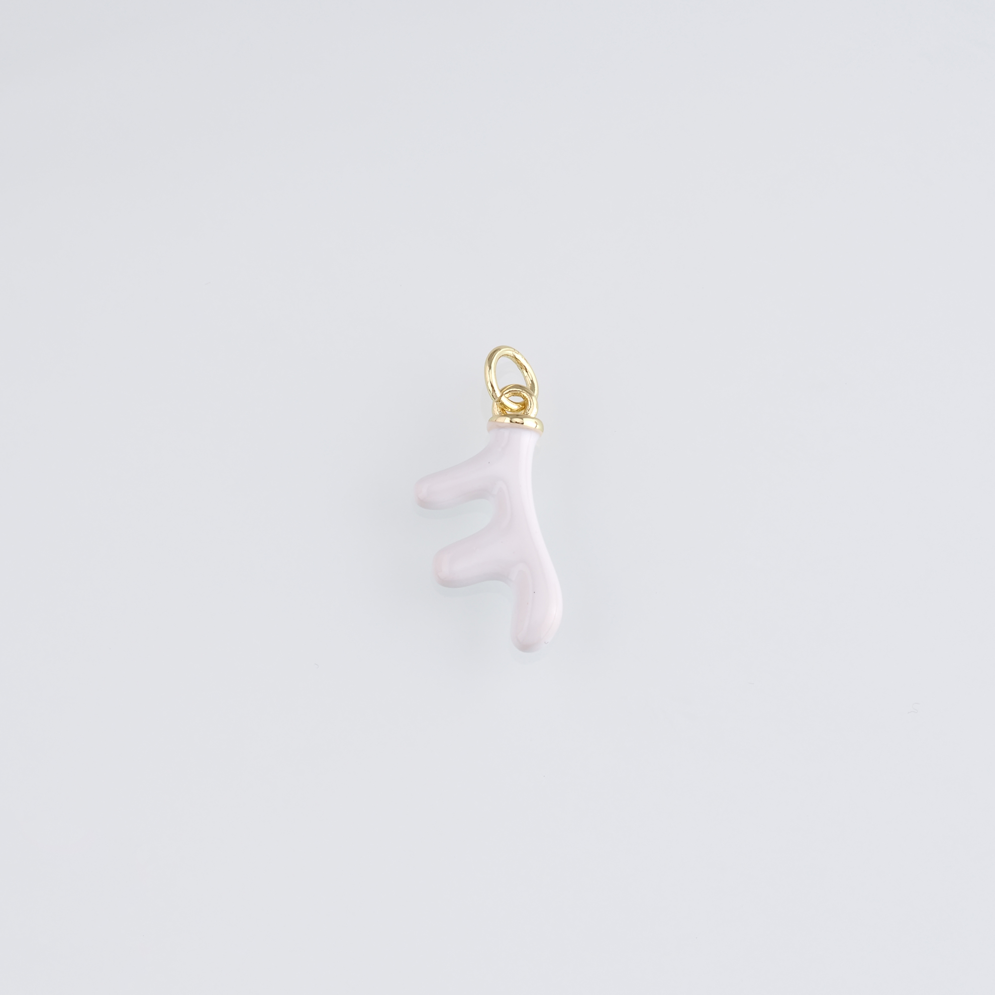 18K Gold Filled Antler Pendant,Enamel Elk Horn Charm Earrings Necklace for DIY Jewelry Making Supply