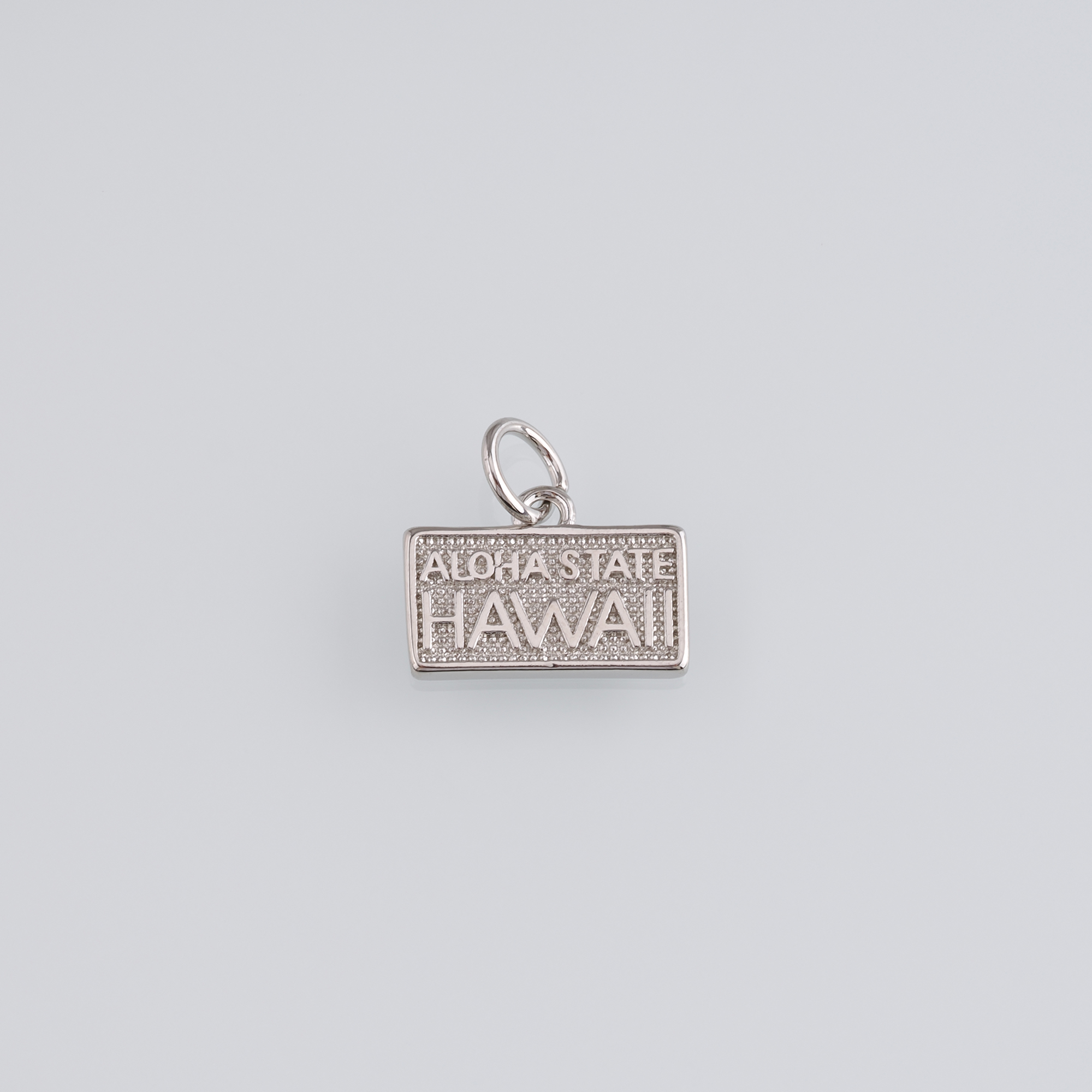 18K Gold Filled License Plate Pendant,Dainty License Plate Charm Earrings Necklace for DIY Jewelry Making Supply