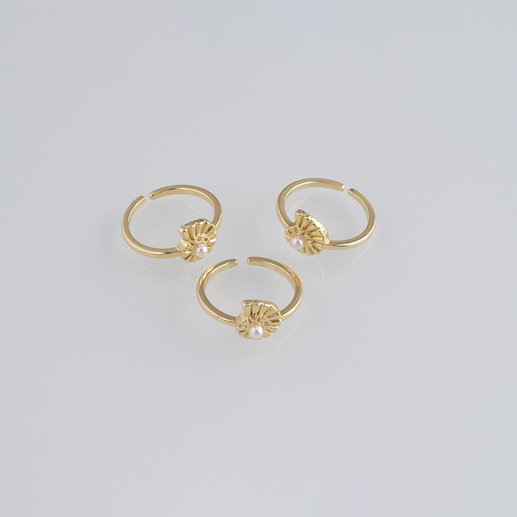 18K Gold Filled Conch Shell Rings,Ocean Rings,Adjustable Ring,Minimalist Ring,Open Ring,Gift for Her