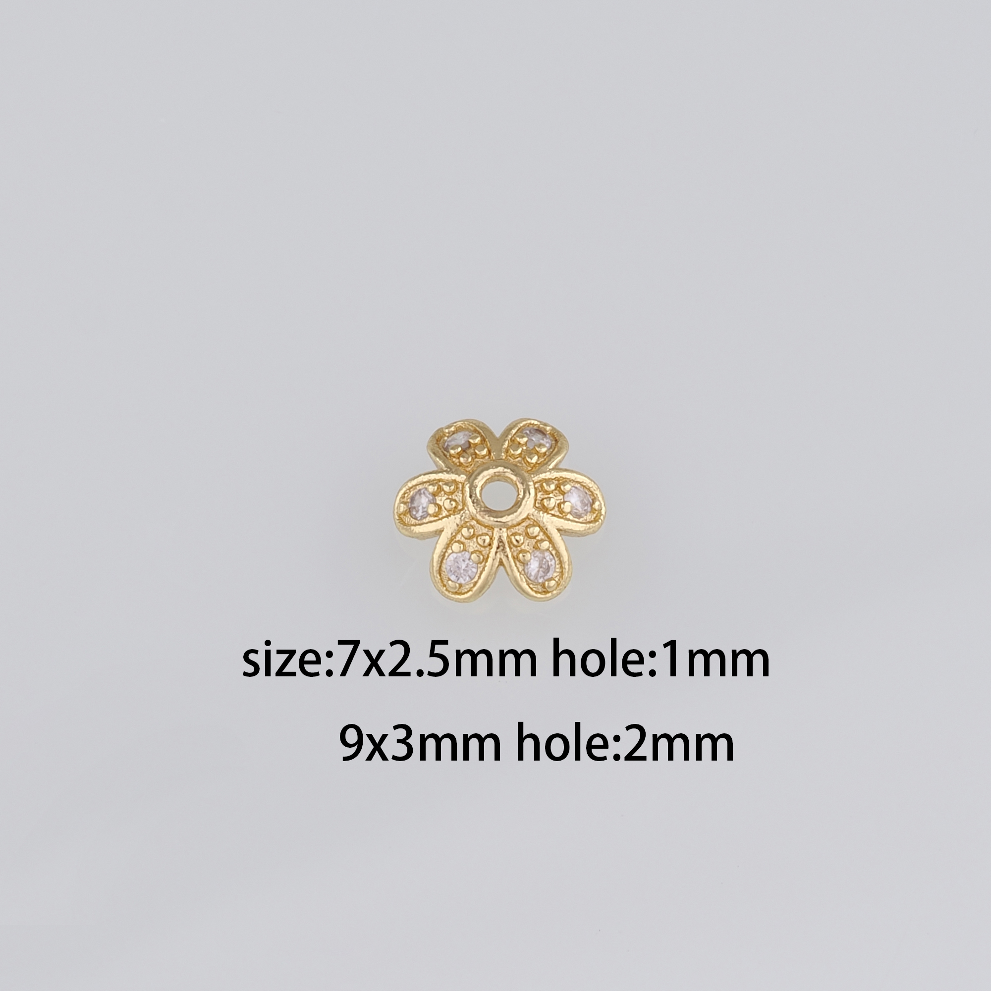 20Pcs 18K Gold Filled Flower Bead Caps,Pearl Caps,Dainty Flower Caps,DIY Jewelry Making Supply