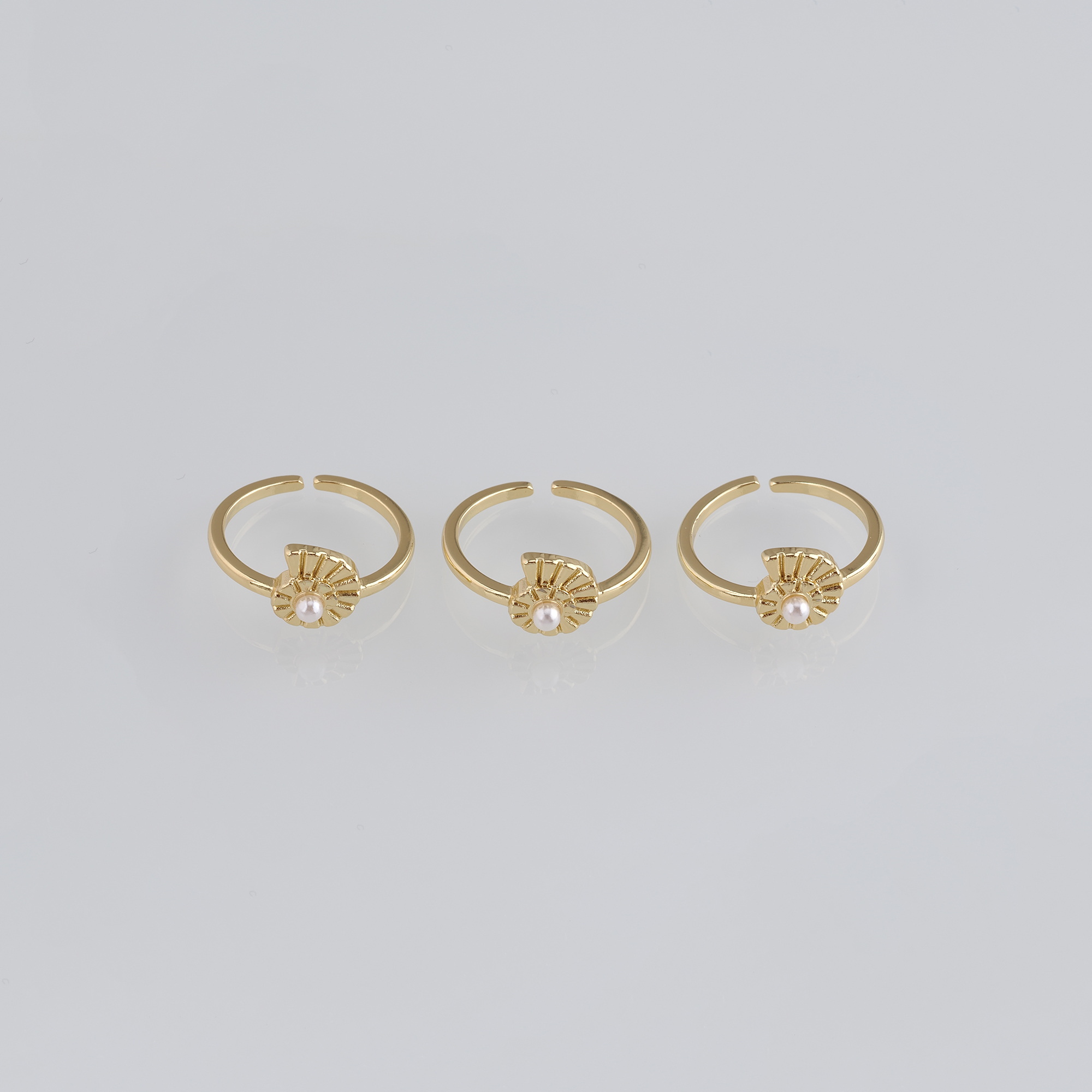 18K Gold Filled Conch Shell Rings,Ocean Rings,Adjustable Ring,Minimalist Ring,Open Ring,Gift for Her
