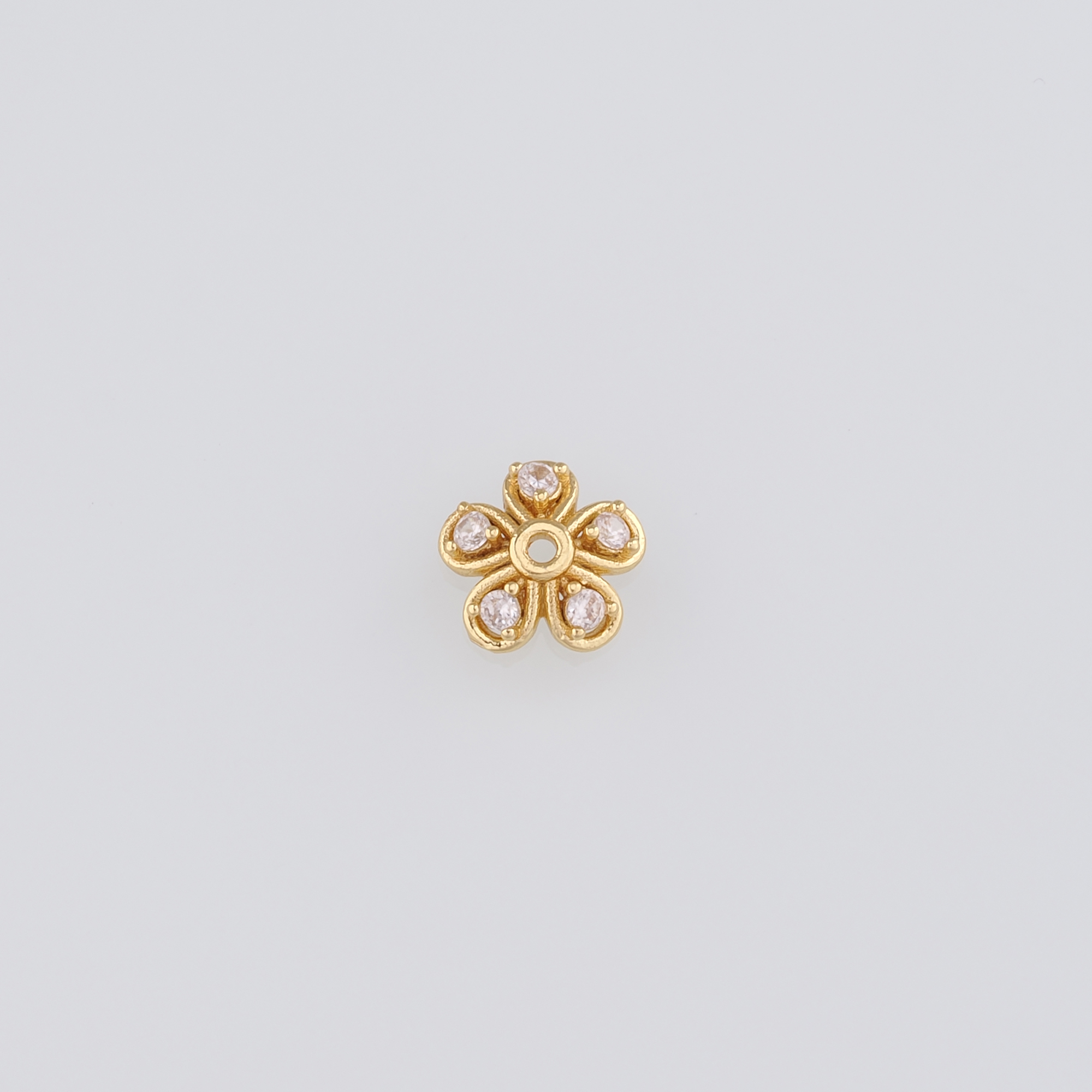 20Pcs 18K Gold Filled Flower Bead Caps,Pearl Caps,Dainty Flower Caps,DIY Jewelry Making Supply