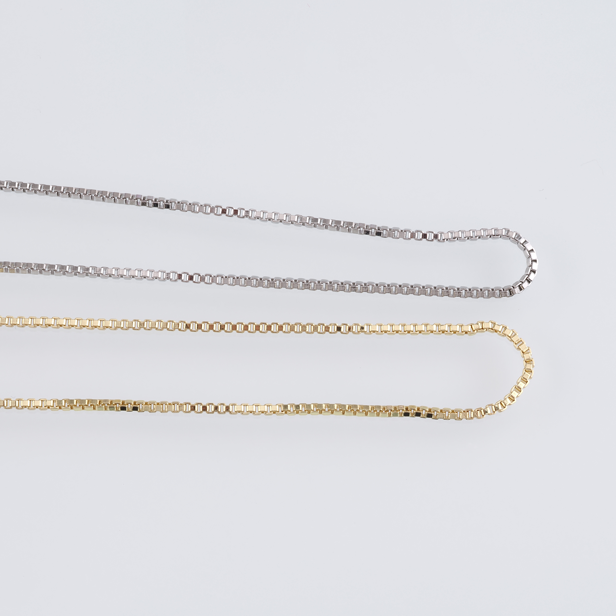 18K Gold Filled Box Chain Necklace,Thin Link Chain Necklace,Box Link Chain,Minimalist Necklace,Adjustable Necklace
