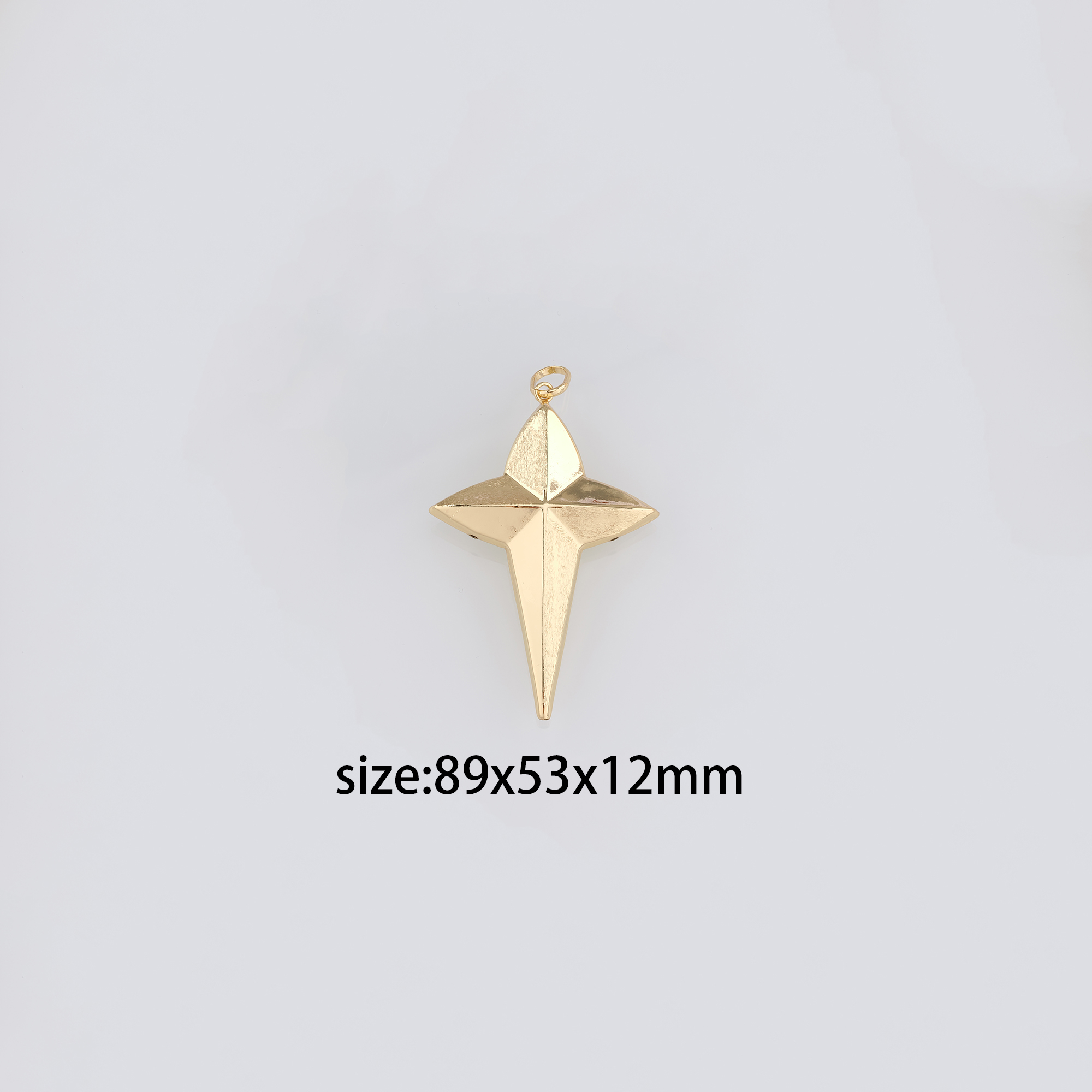 18K Gold Filled Star Pendant,Celestial Charm Earrings Necklace for DIY Jewelry Making Supply