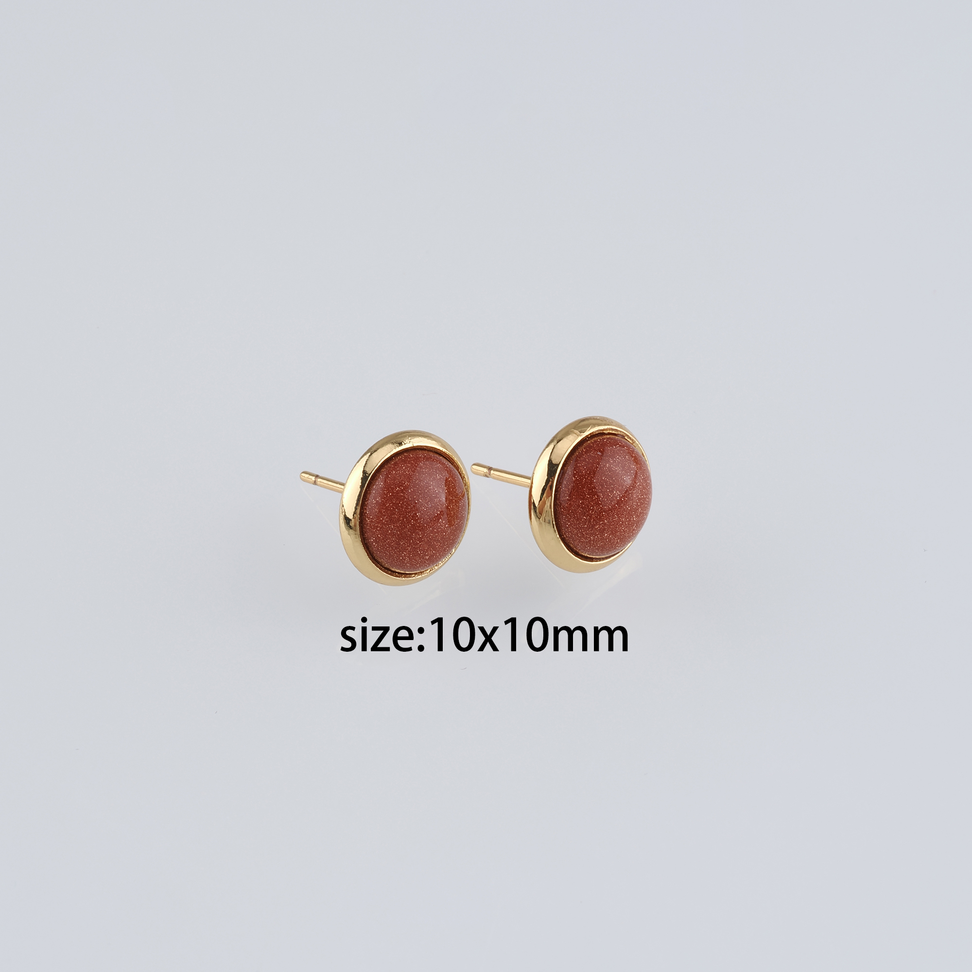 18K Gold Filled Round Stud Earrings,Round Earrings,Dainty Earrings,Minimalist Earring,Gift for Wife