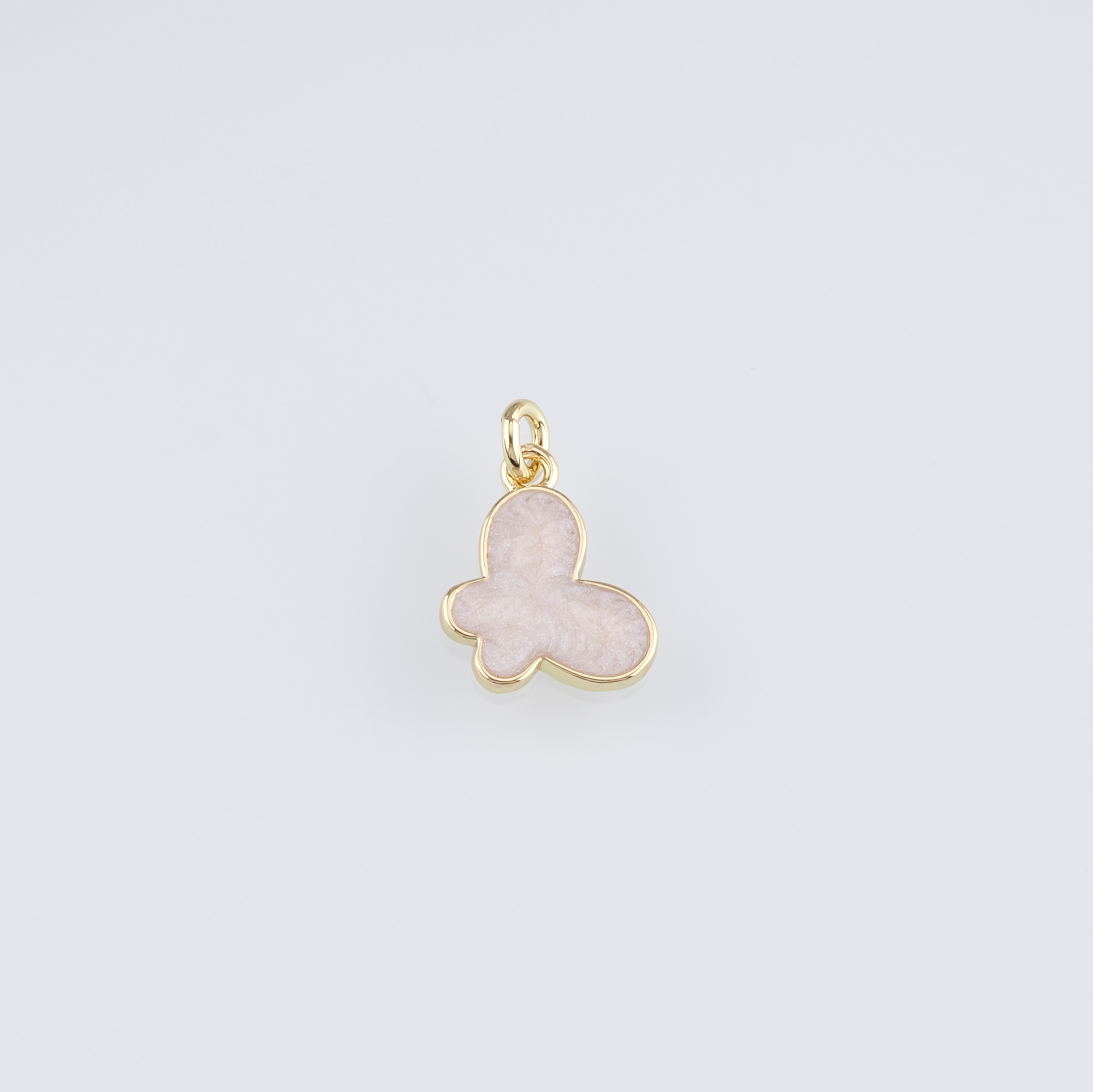 18K Gold Filled Butterfly Pendant,Enamel Butterfly Charm Earrings Necklace for DIY Jewelry Making Supply