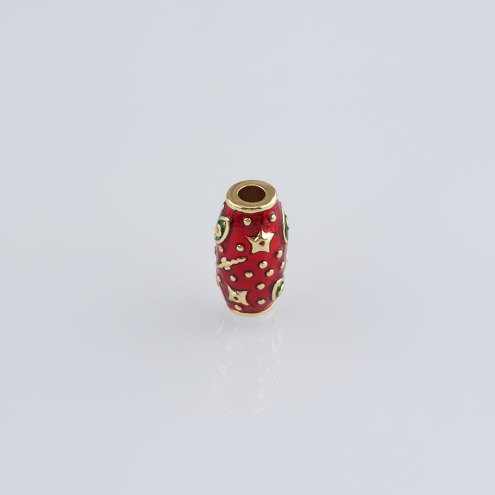 18K Gold Filled Evil Eye Spacer Beads,Barrel Bead,Enamel Evil Eye Bead for Bracelet Jewelry Necklace Making Supply