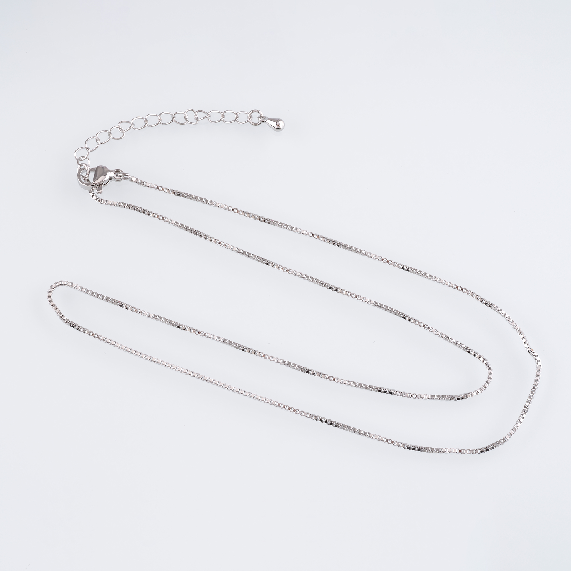18K Gold Filled Box Chain Necklace,Thin Link Chain Necklace,Box Link Chain,Minimalist Necklace,Adjustable Necklace