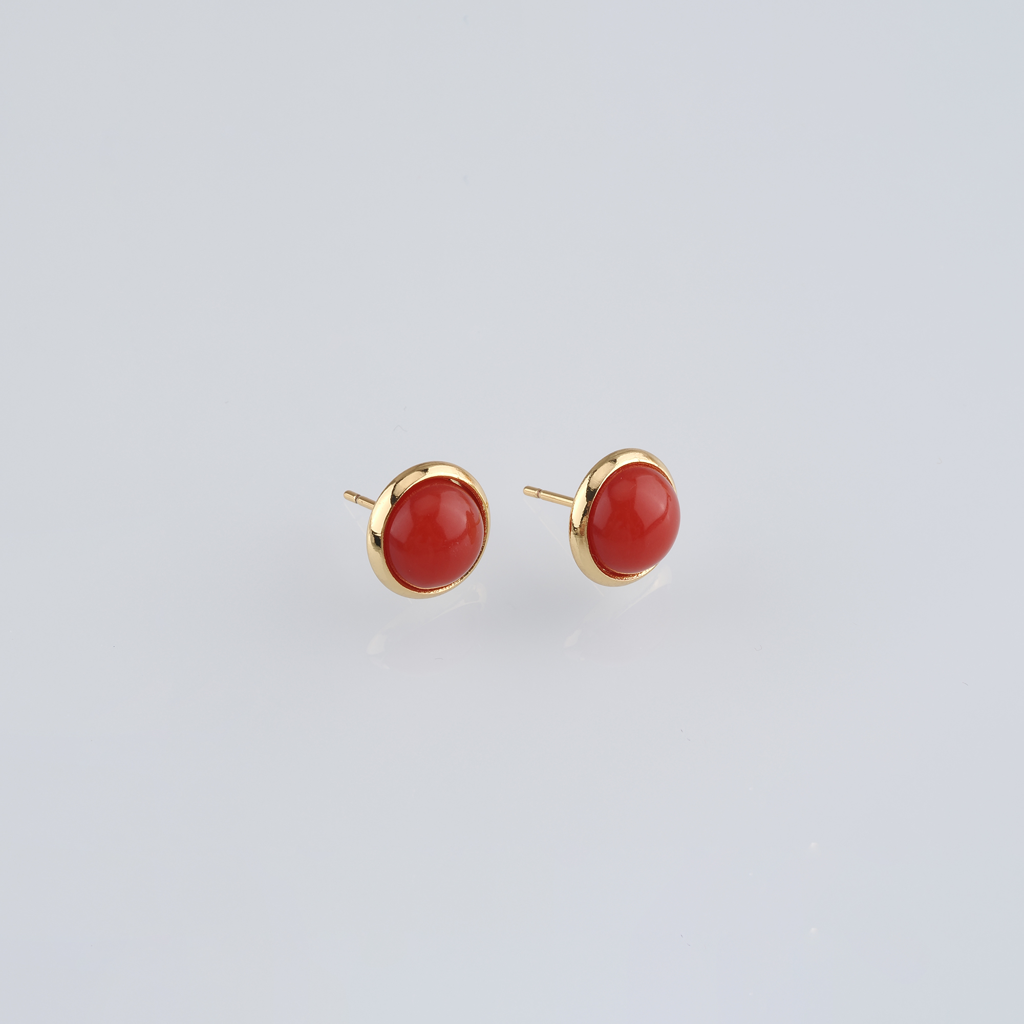 18K Gold Filled Round Stud Earrings,Round Earrings,Dainty Earrings,Minimalist Earring,Gift for Wife