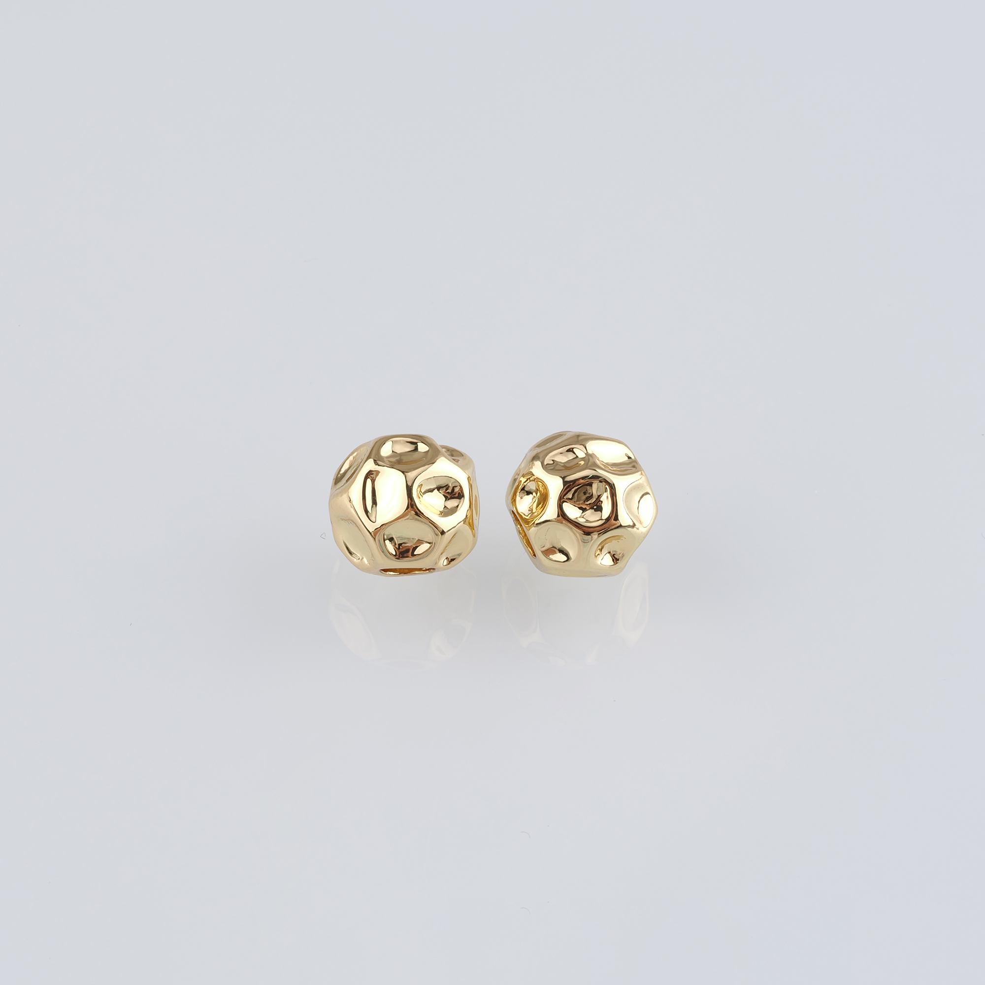 18K Gold Filled Round Spacer Beads,Gold Beads,Ball Bead for Bracelet Jewelry Necklace Making Supply
