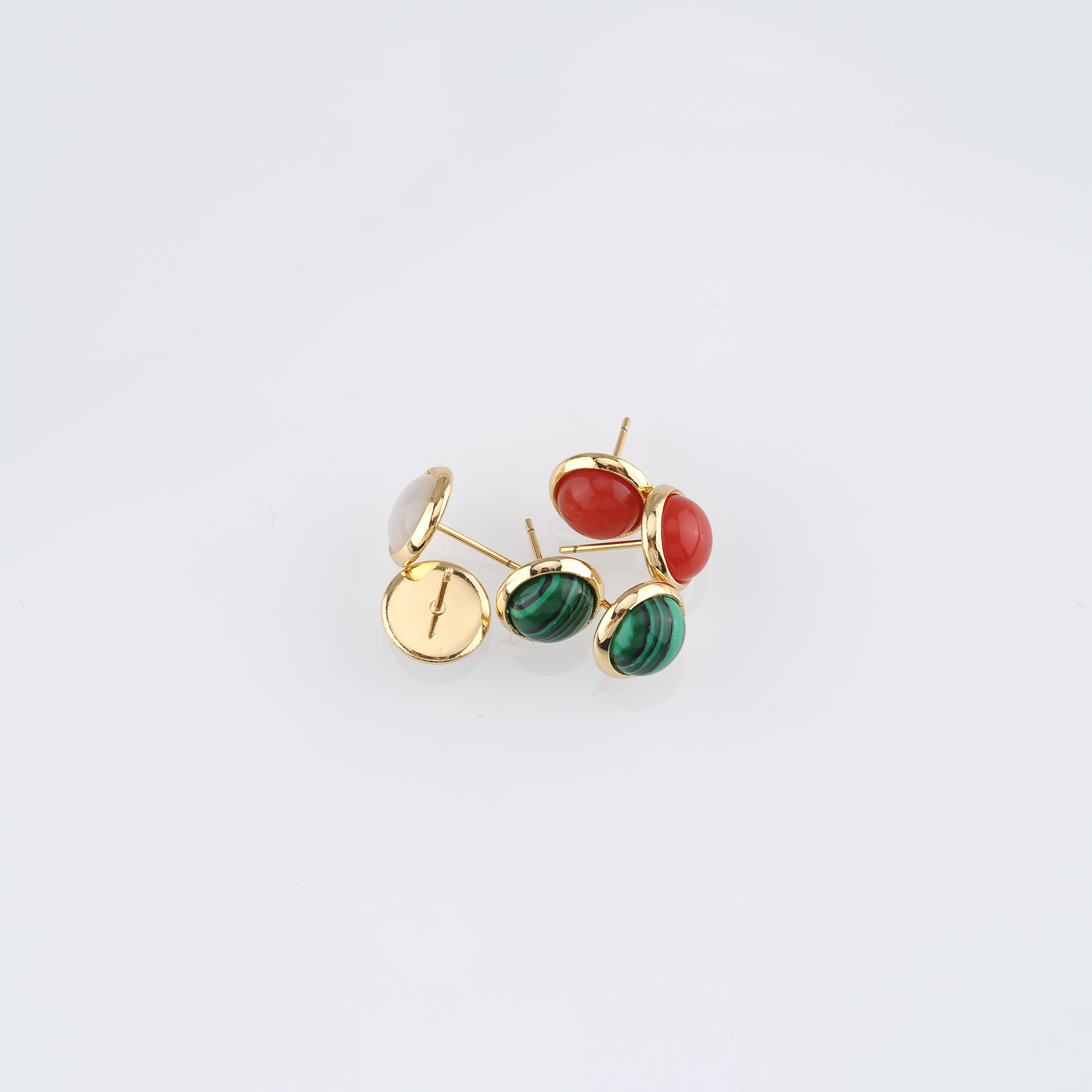 18K Gold Filled Round Stud Earrings,Round Earrings,Dainty Earrings,Minimalist Earring,Gift for Wife