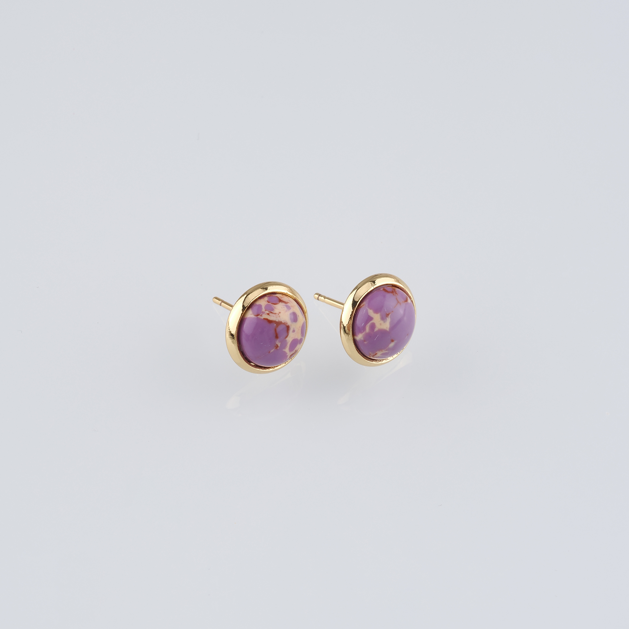 18K Gold Filled Round Stud Earrings,Round Earrings,Dainty Earrings,Minimalist Earring,Gift for Wife
