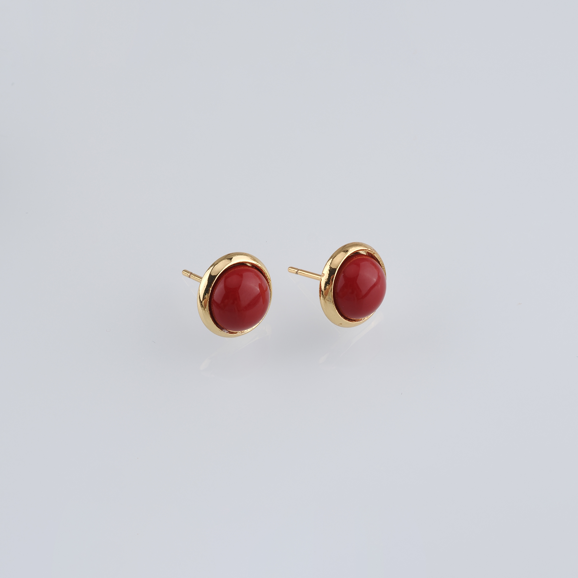 18K Gold Filled Round Stud Earrings,Round Earrings,Dainty Earrings,Minimalist Earring,Gift for Wife