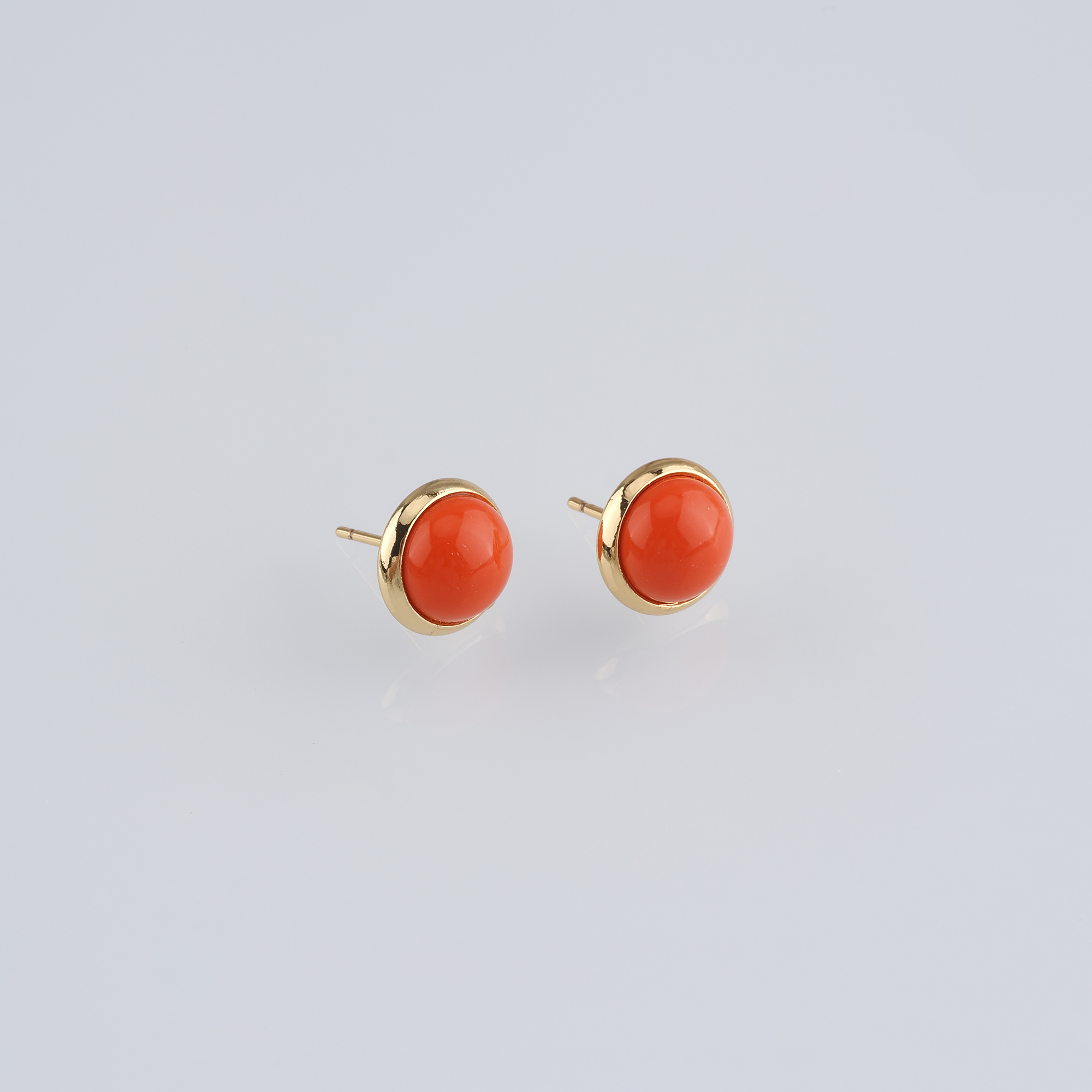 18K Gold Filled Round Stud Earrings,Round Earrings,Dainty Earrings,Minimalist Earring,Gift for Wife