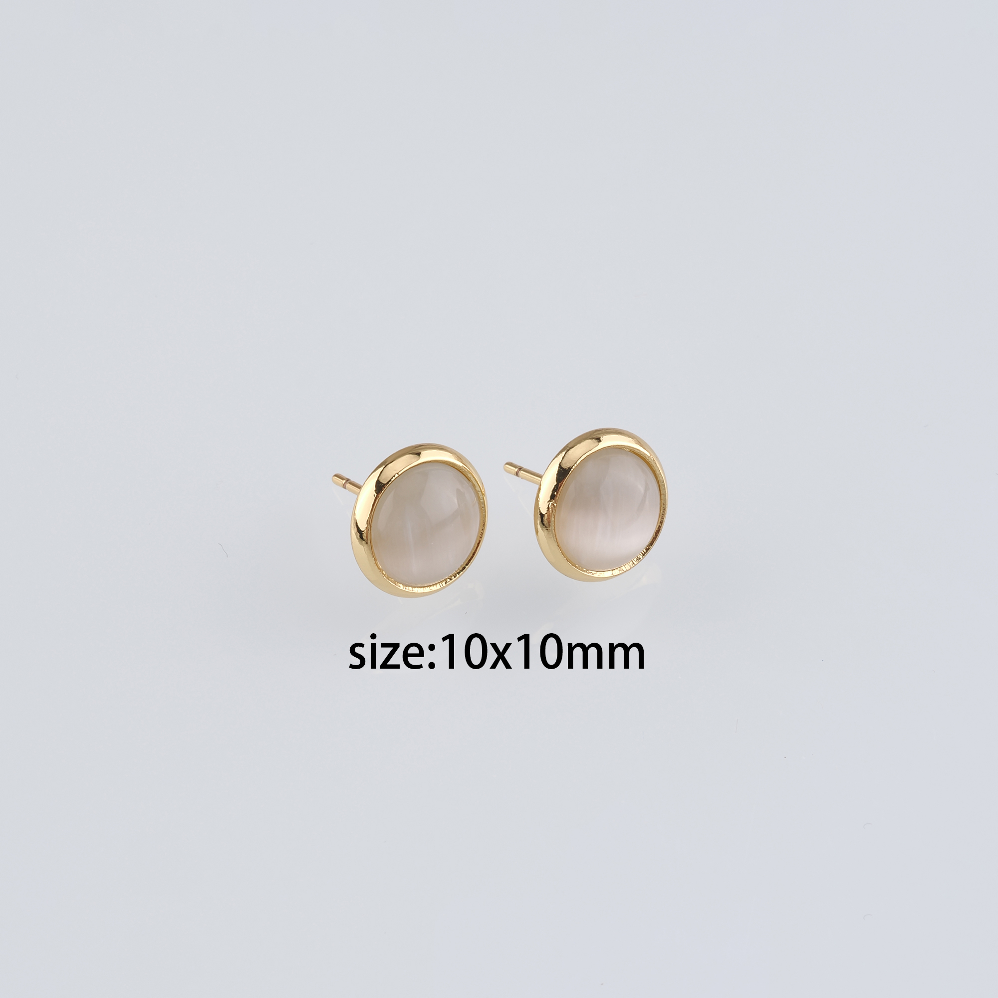 18K Gold Filled Round Stud Earrings,Round Earrings,Dainty Earrings,Minimalist Earring,Gift for Wife