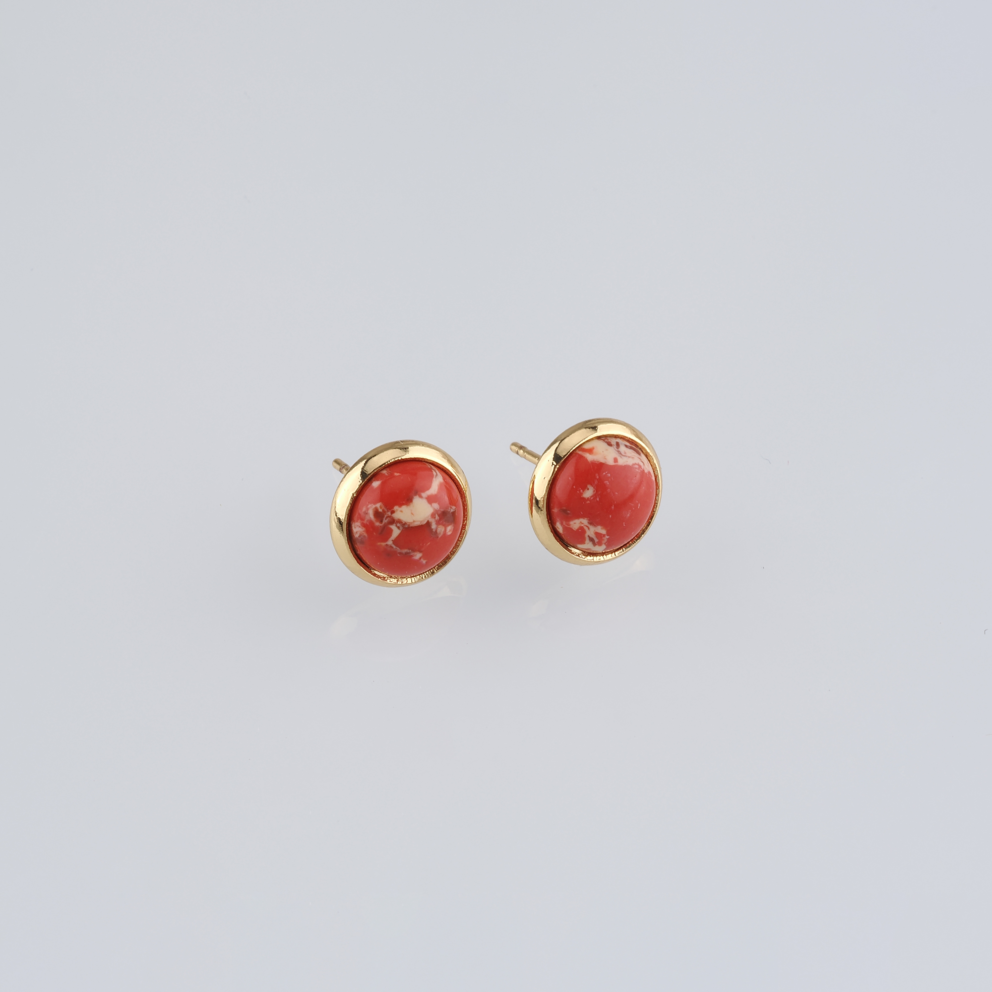 18K Gold Filled Round Stud Earrings,Round Earrings,Dainty Earrings,Minimalist Earring,Gift for Wife