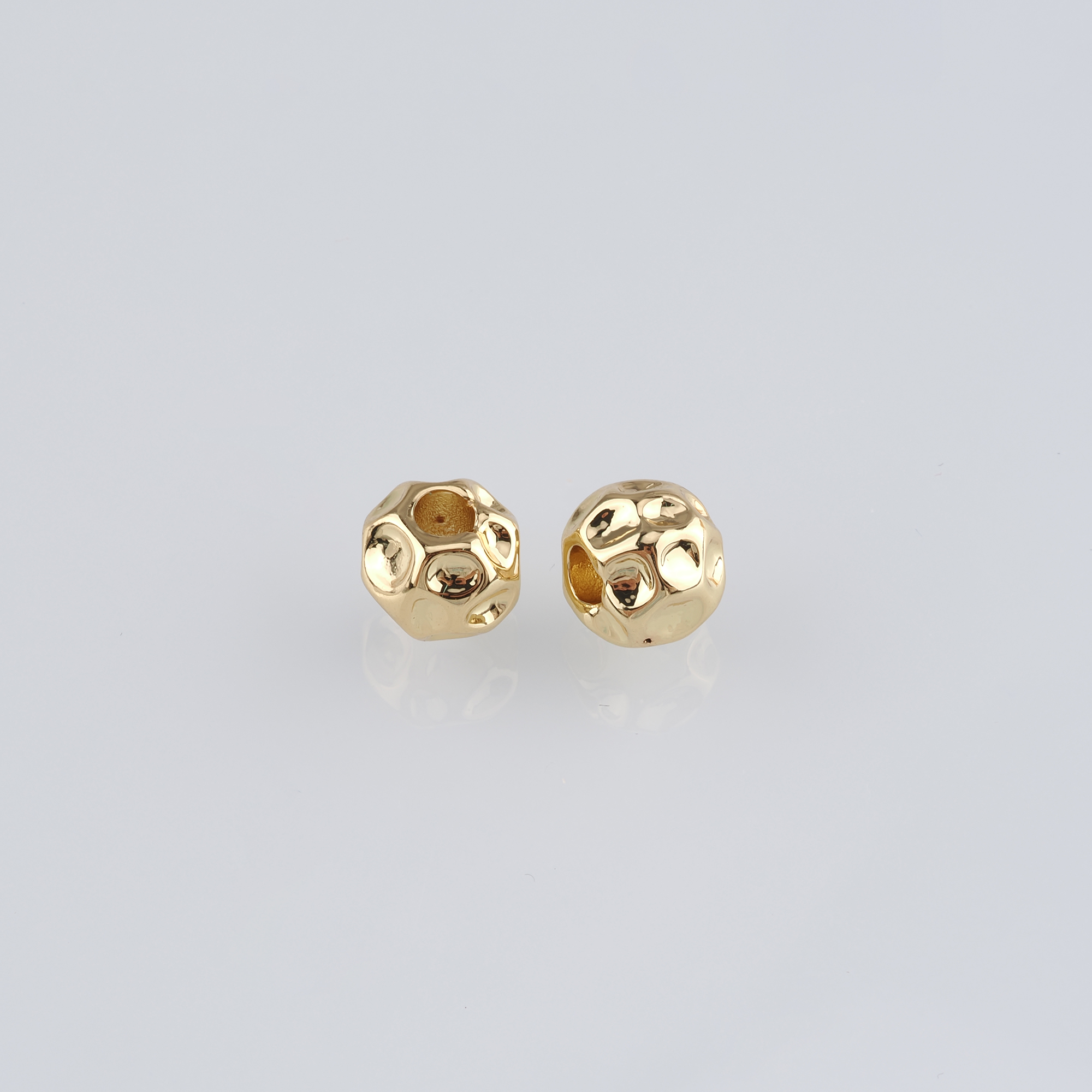 18K Gold Filled Round Spacer Beads,Gold Beads,Ball Bead for Bracelet Jewelry Necklace Making Supply