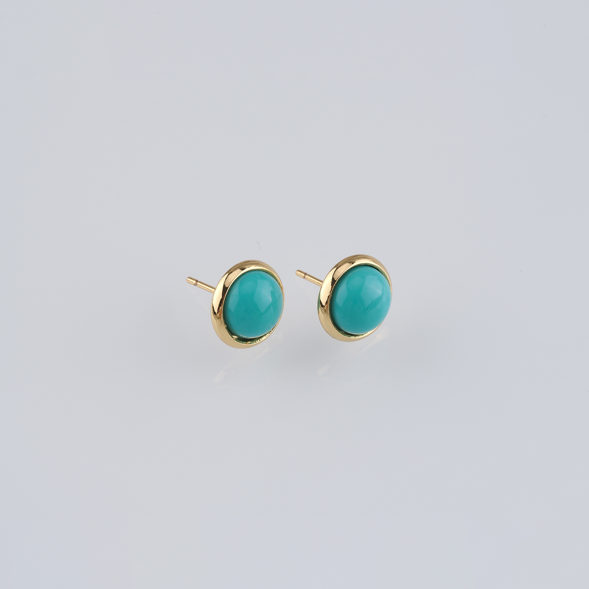 18K Gold Filled Round Stud Earrings,Round Earrings,Dainty Earrings,Minimalist Earring,Gift for Wife