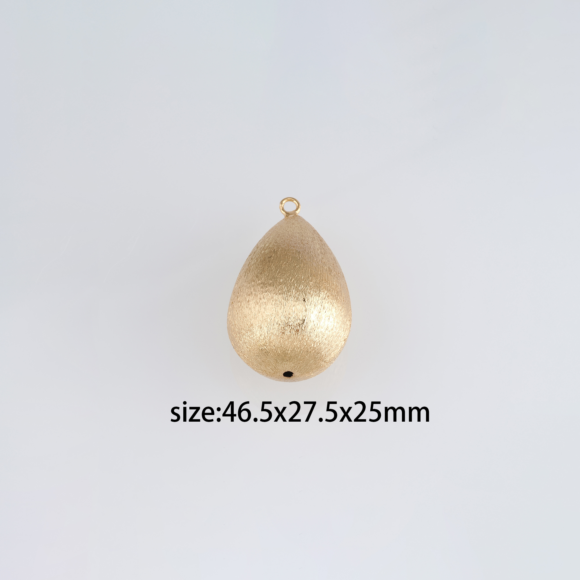18K Gold Filled Teardrop Pendant,Water Drop Charm Earrings Necklace for DIY Jewelry Making Supply