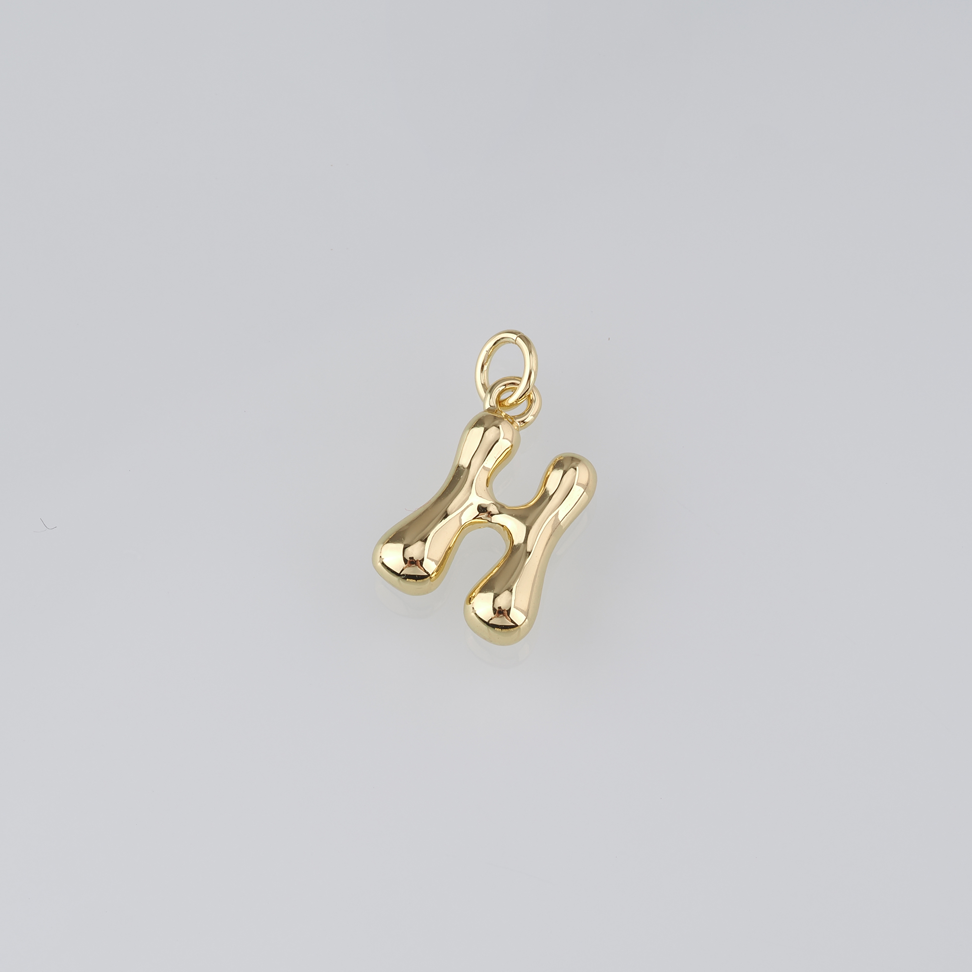 18K Gold Filled Initial Pendant,Dainty Letter Charm Earrings Necklace for DIY Jewelry Making Supply