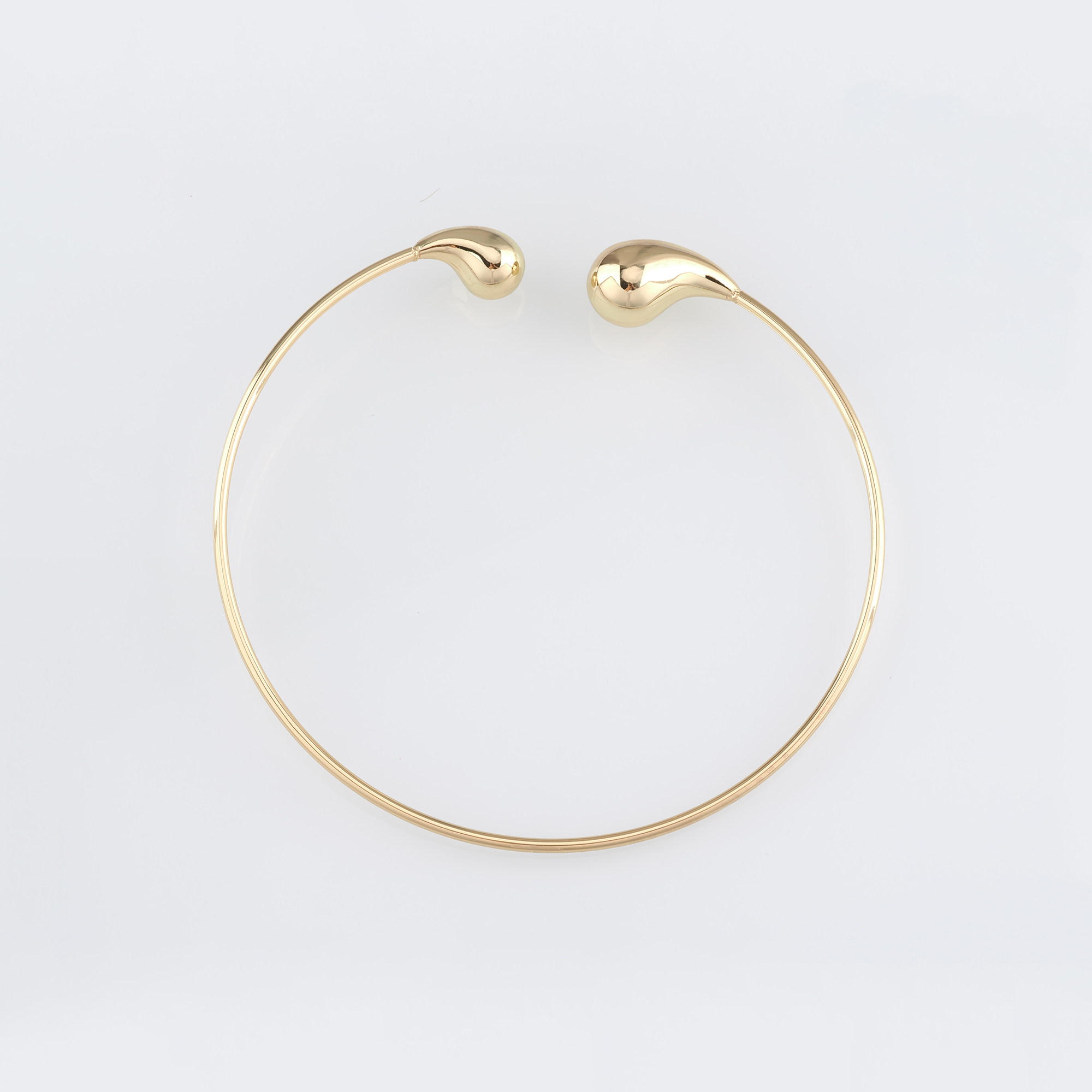 18K Gold Filled Teardrop Choker Necklace,Open Choker,Neck Cuff,Choker Necklace,Minimalist Choker,Gift for Her