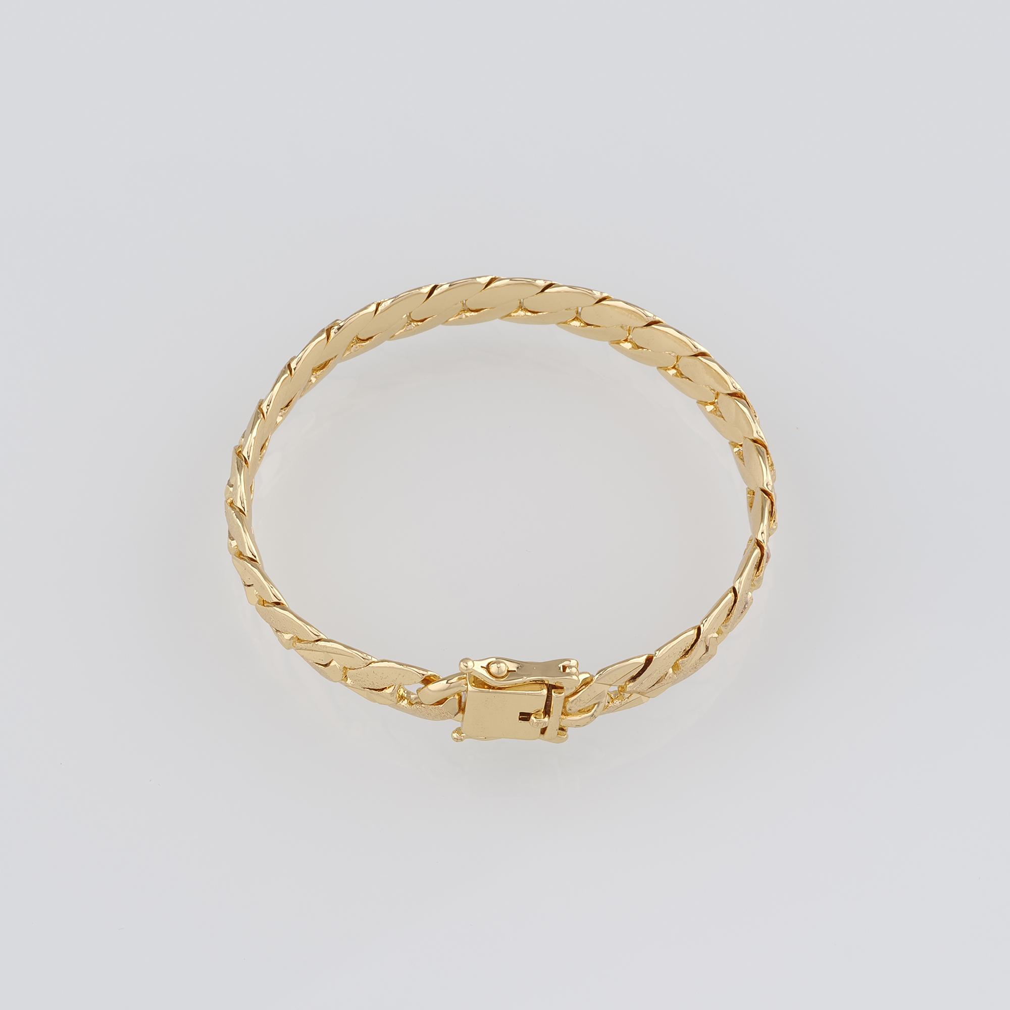 18K Gold Filled Cuban Link Chain Bracelet,Curb Chain,Adjustable Bracelet,Ladies Bracelet,Gift For Her