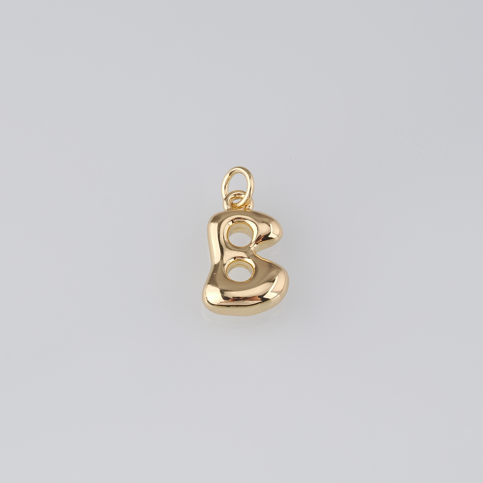 18K Gold Filled Initial Pendant,Dainty Letter Charm Earrings Necklace for DIY Jewelry Making Supply
