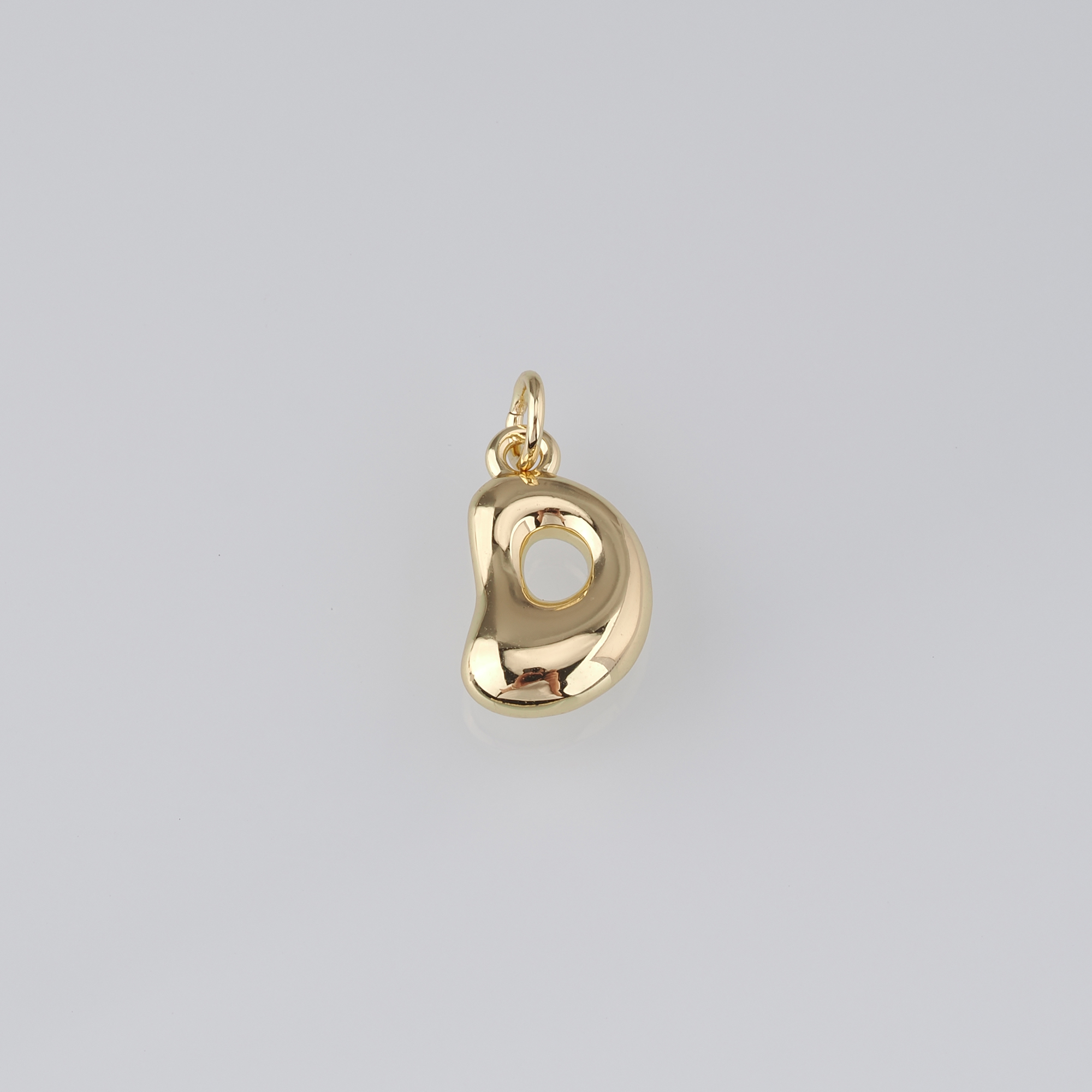 18K Gold Filled Initial Pendant,Dainty Letter Charm Earrings Necklace for DIY Jewelry Making Supply