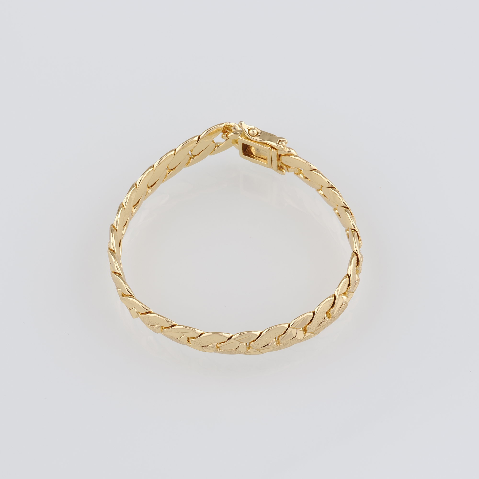 18K Gold Filled Cuban Link Chain Bracelet,Curb Chain,Adjustable Bracelet,Ladies Bracelet,Gift For Her