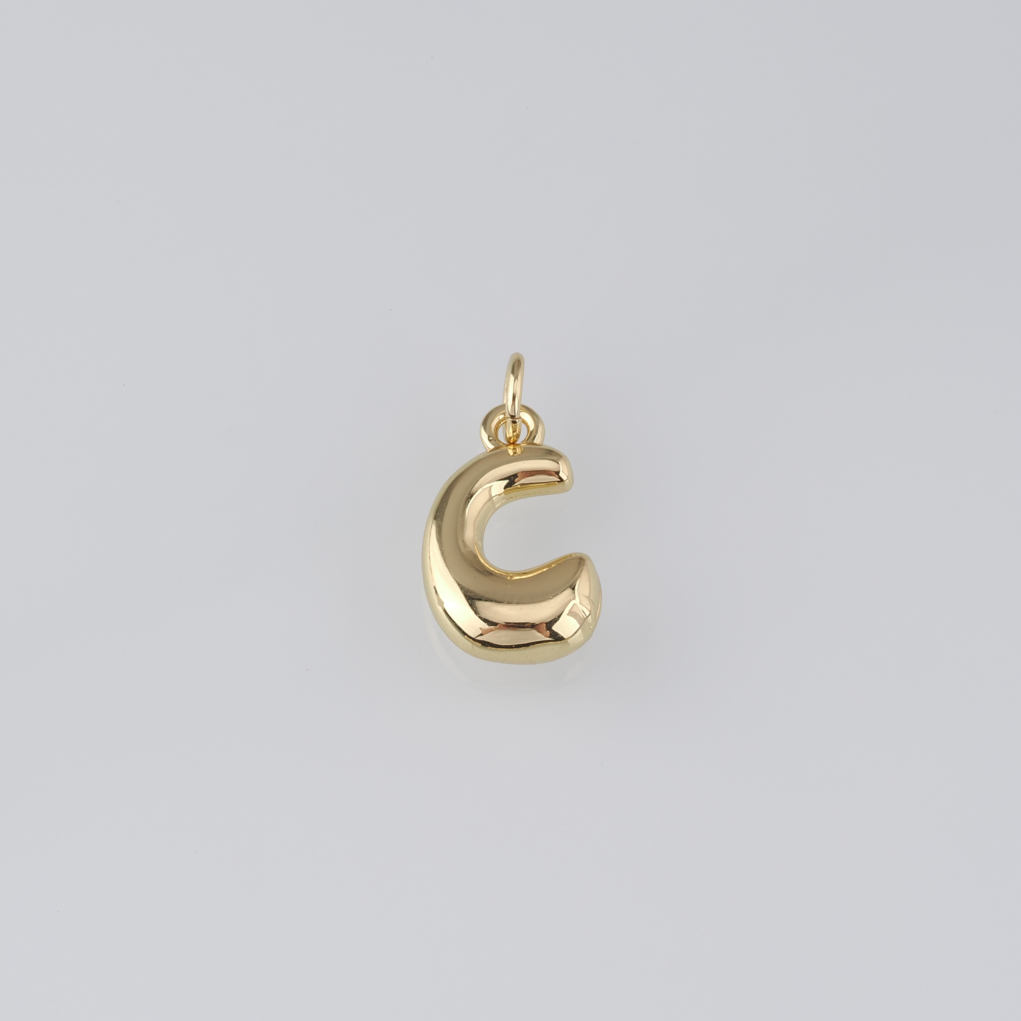 18K Gold Filled Initial Pendant,Dainty Letter Charm Earrings Necklace for DIY Jewelry Making Supply