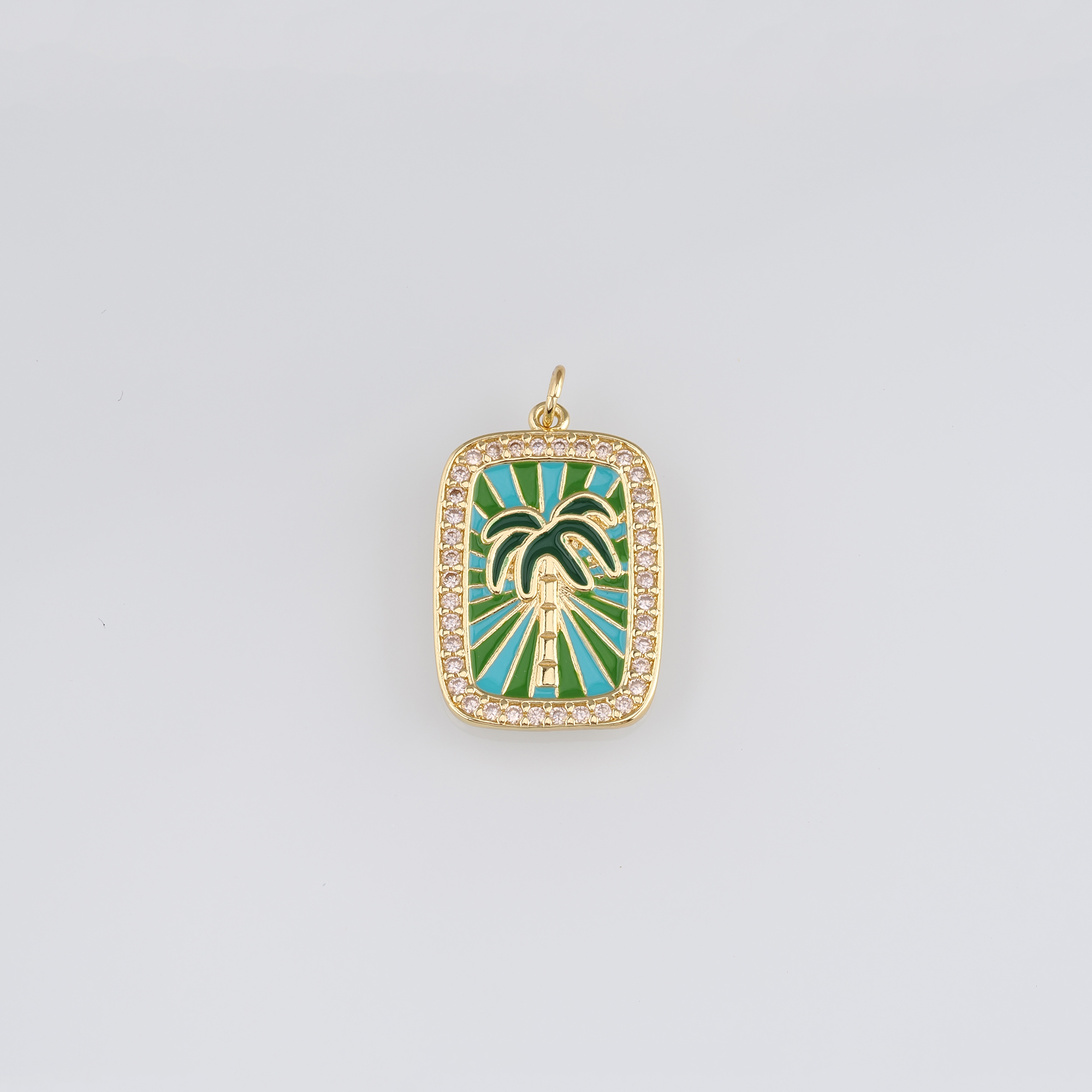 Ocean Charm,18K Gold Filled Conch Pendant,Seahorse Charm,Enamel Dolphin Earrings Necklace for DIY Jewelry Making Supply