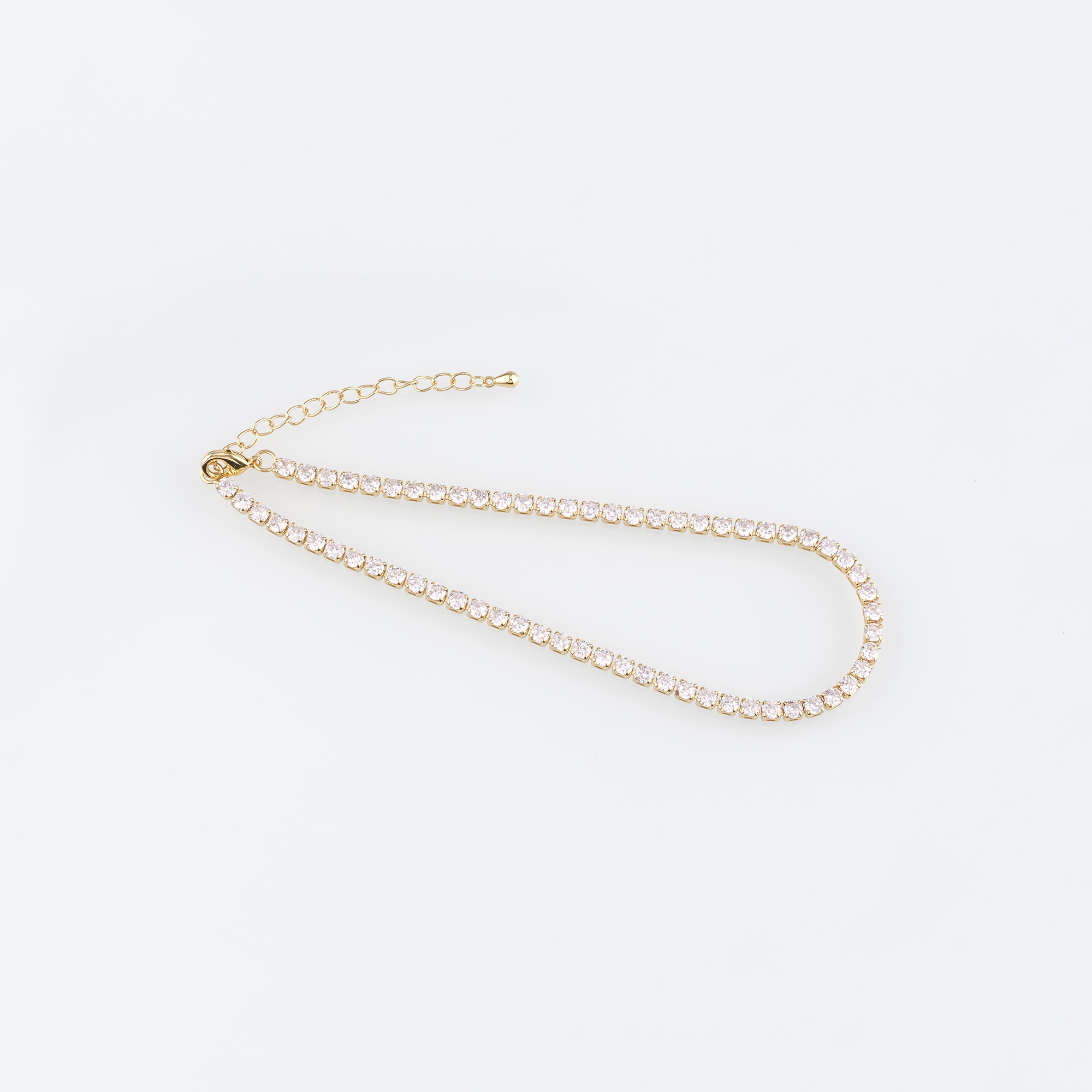 18K Gold Filled Tennis Link Chain Bracelet,Thin Chain,Gold Chain Bracelet,Ladies Bracelet,Gift For Her