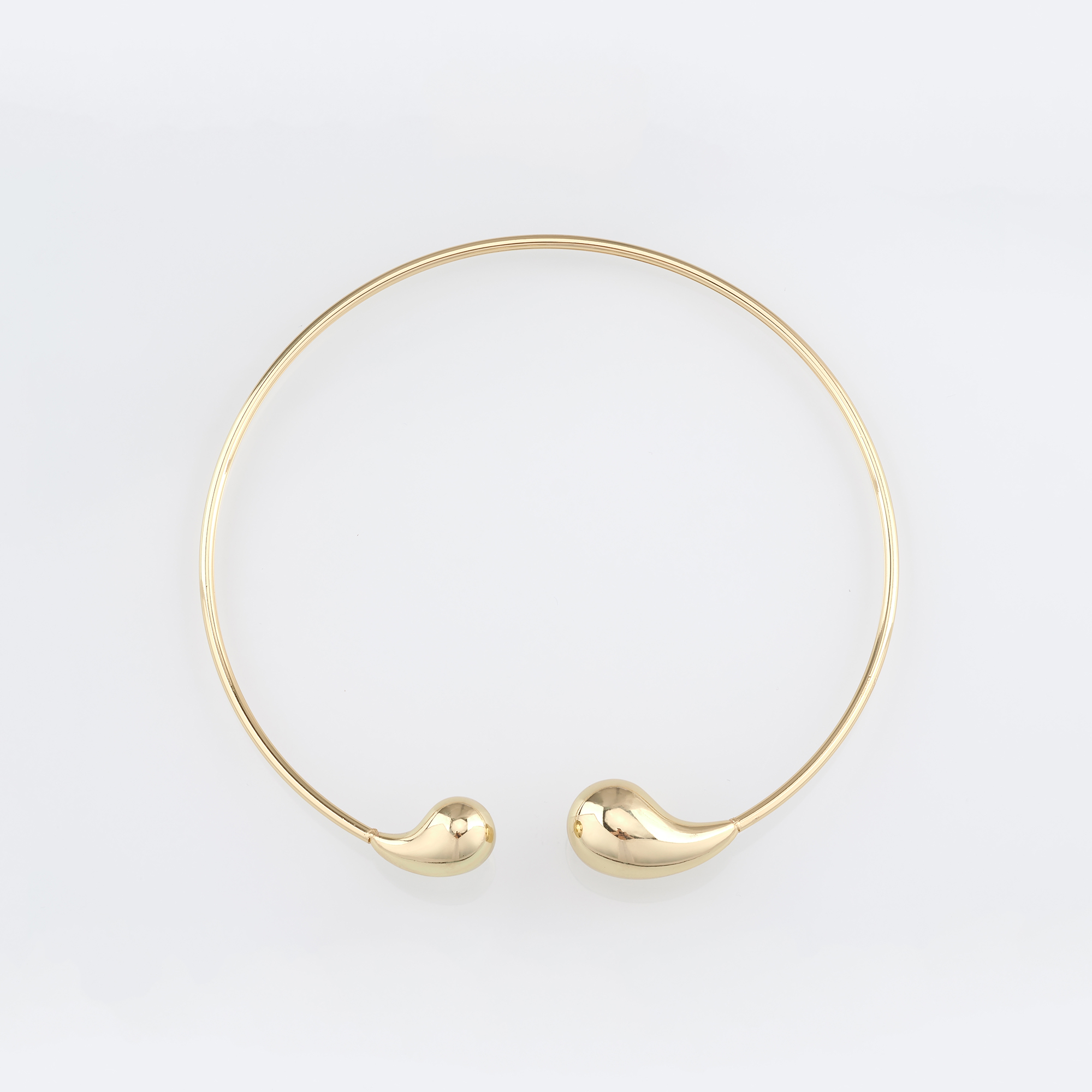 18K Gold Filled Teardrop Choker Necklace,Open Choker,Neck Cuff,Choker Necklace,Minimalist Choker,Gift for Her