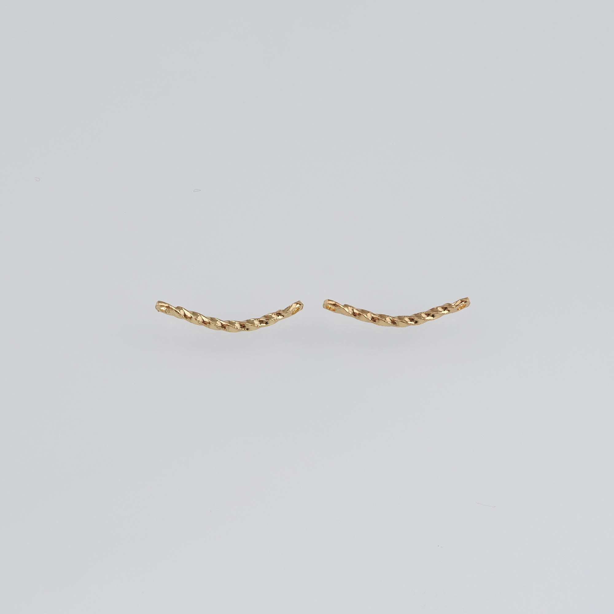 10pcs 18K Gold Filled Twist Connector,Dainty Twist Charm Necklace Bracelet for DIY Jewelry Making Supply