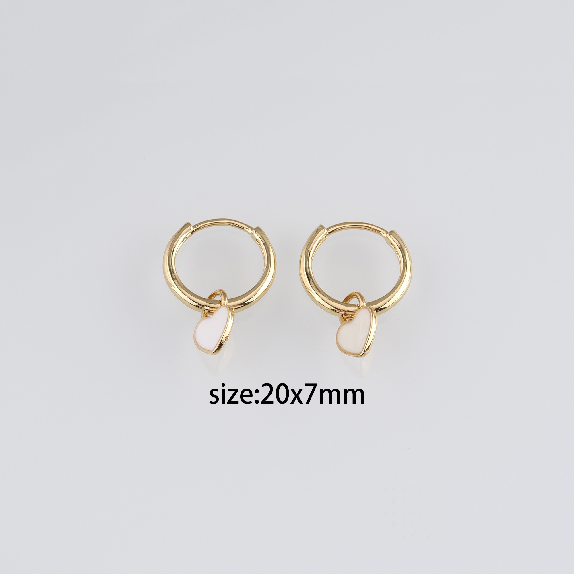 18K Gold Filled Heart Hoop Earring,Minimalist Earrings,Dainty Hoops,Huggie Earrings,Gift for Her