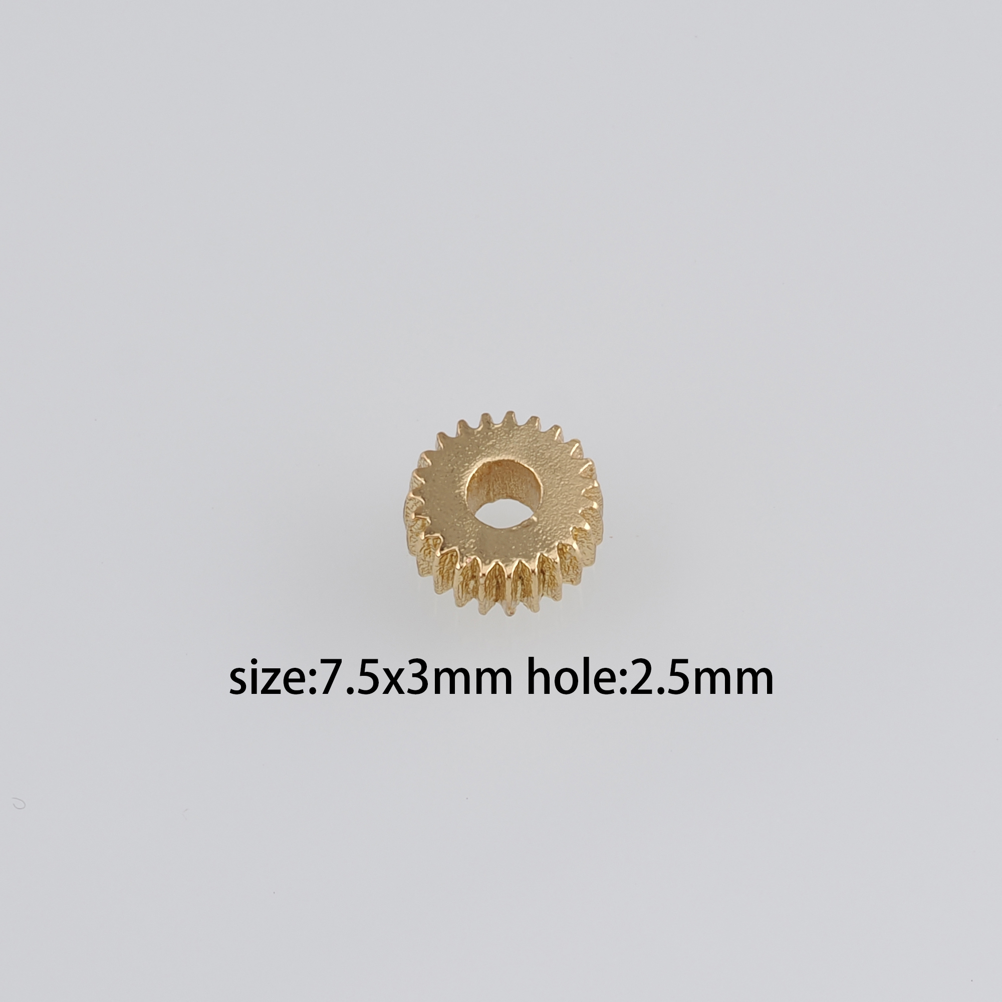 10pcs 18K Gold Filled Disc Spacer Beads,Tiny Flat Round Bead for Bracelet Jewelry Necklace Making Supply