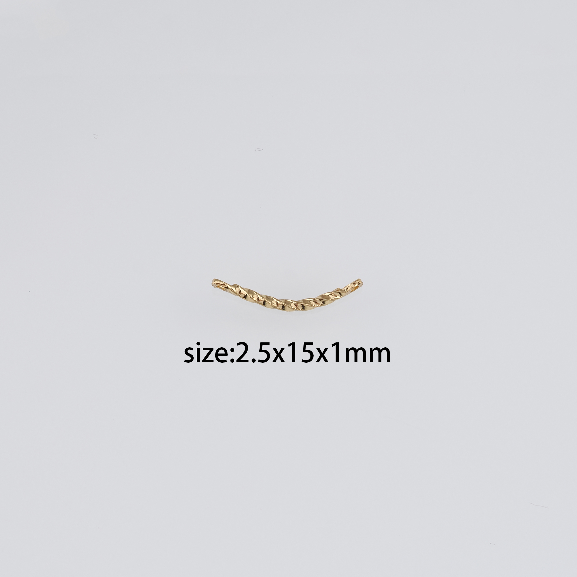 10pcs 18K Gold Filled Twist Connector,Dainty Twist Charm Necklace Bracelet for DIY Jewelry Making Supply