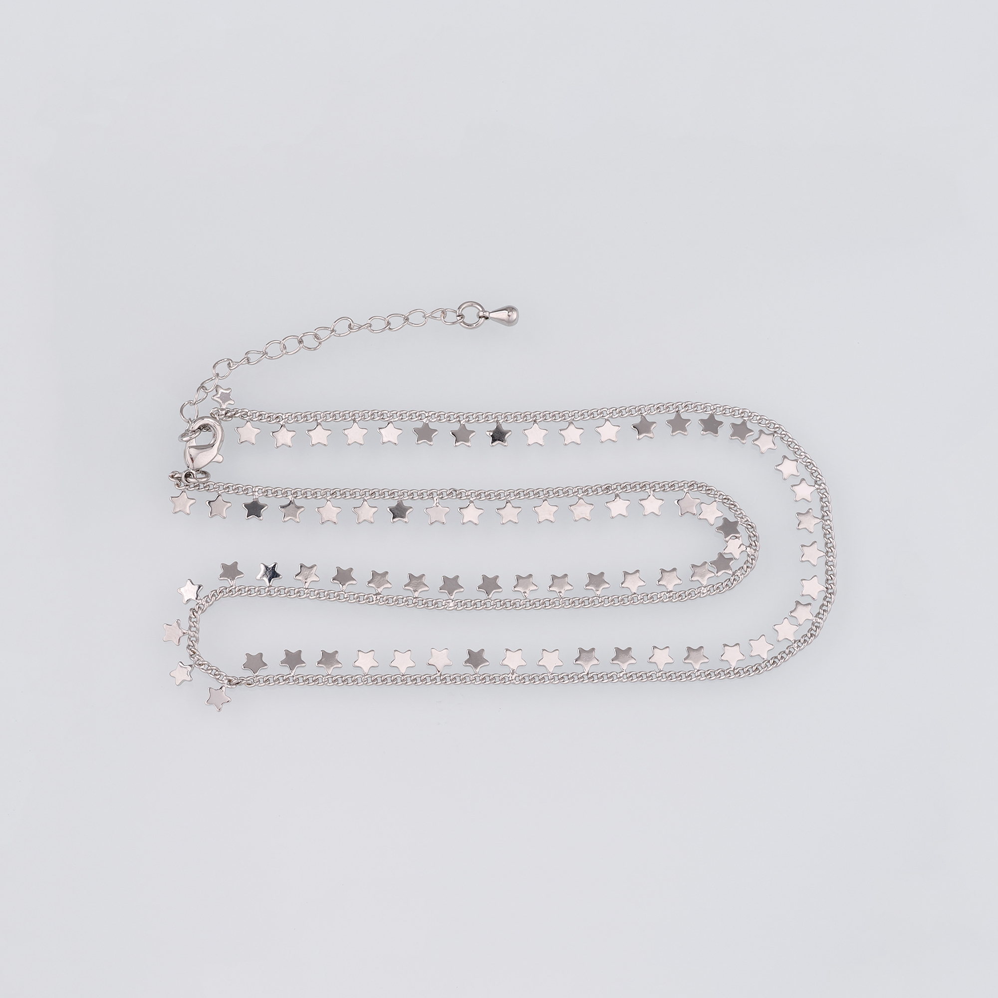 18K Gold Filled Star Chain Necklace,Thin Link Chain Necklace,Star Link Chain,Minimalist Necklace,Adjustable Necklace