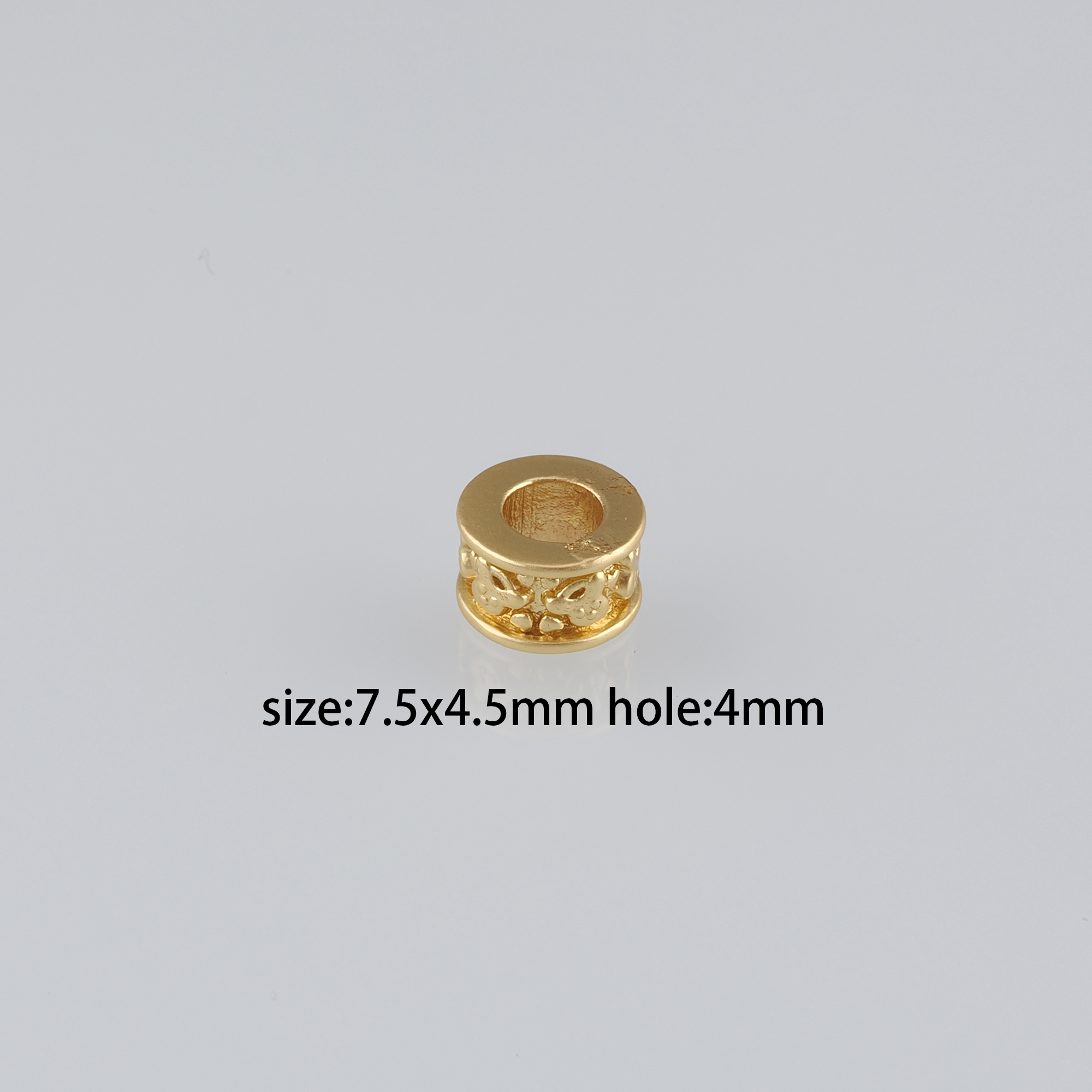 20Pcs 18K Gold Filled Round Flat Spacer Beads,Dainty Round Spacer Beads,DIY Jewelry Making Supply