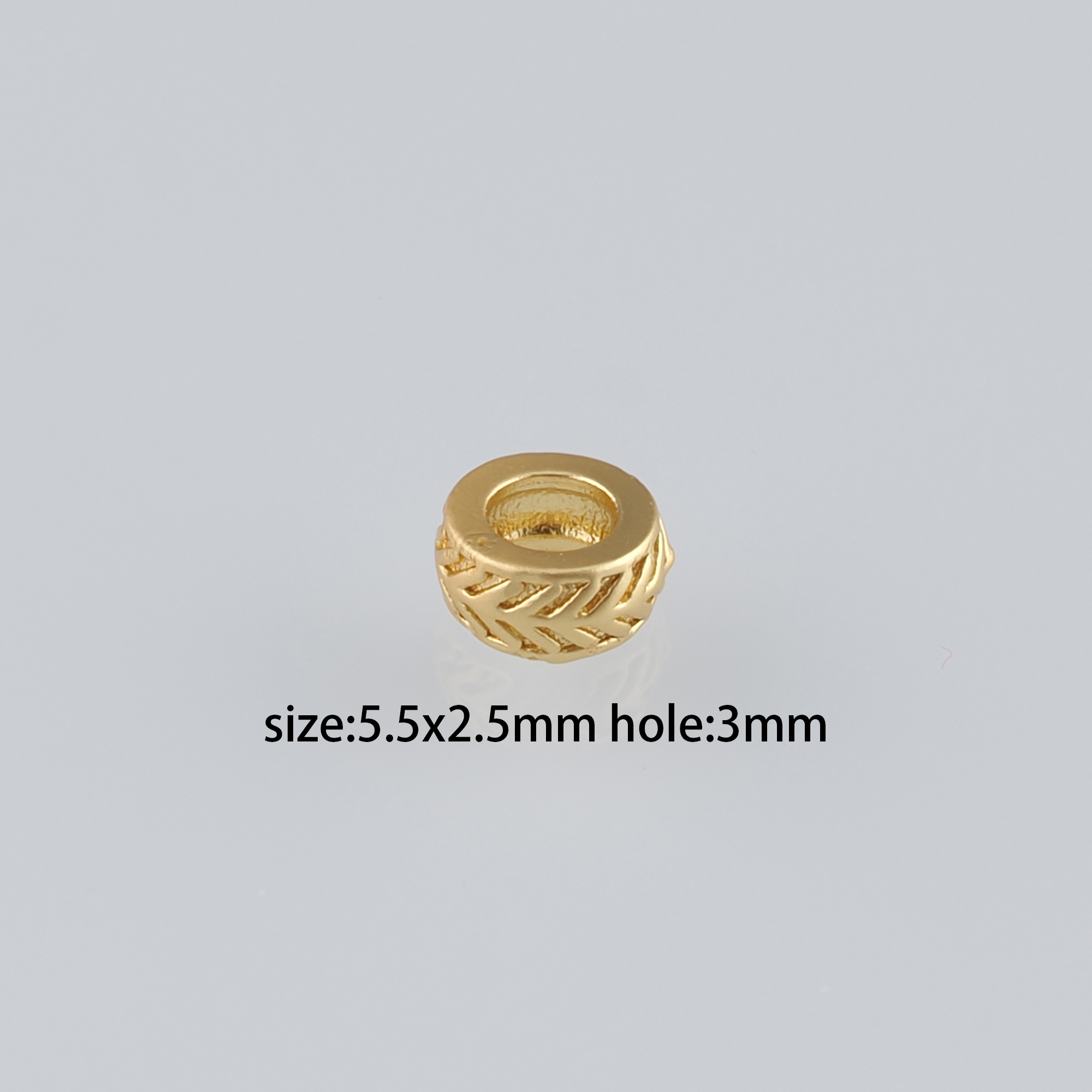 20Pcs 18K Gold Filled Round Flat Spacer Beads,Dainty Round Spacer Beads,DIY Jewelry Making Supply