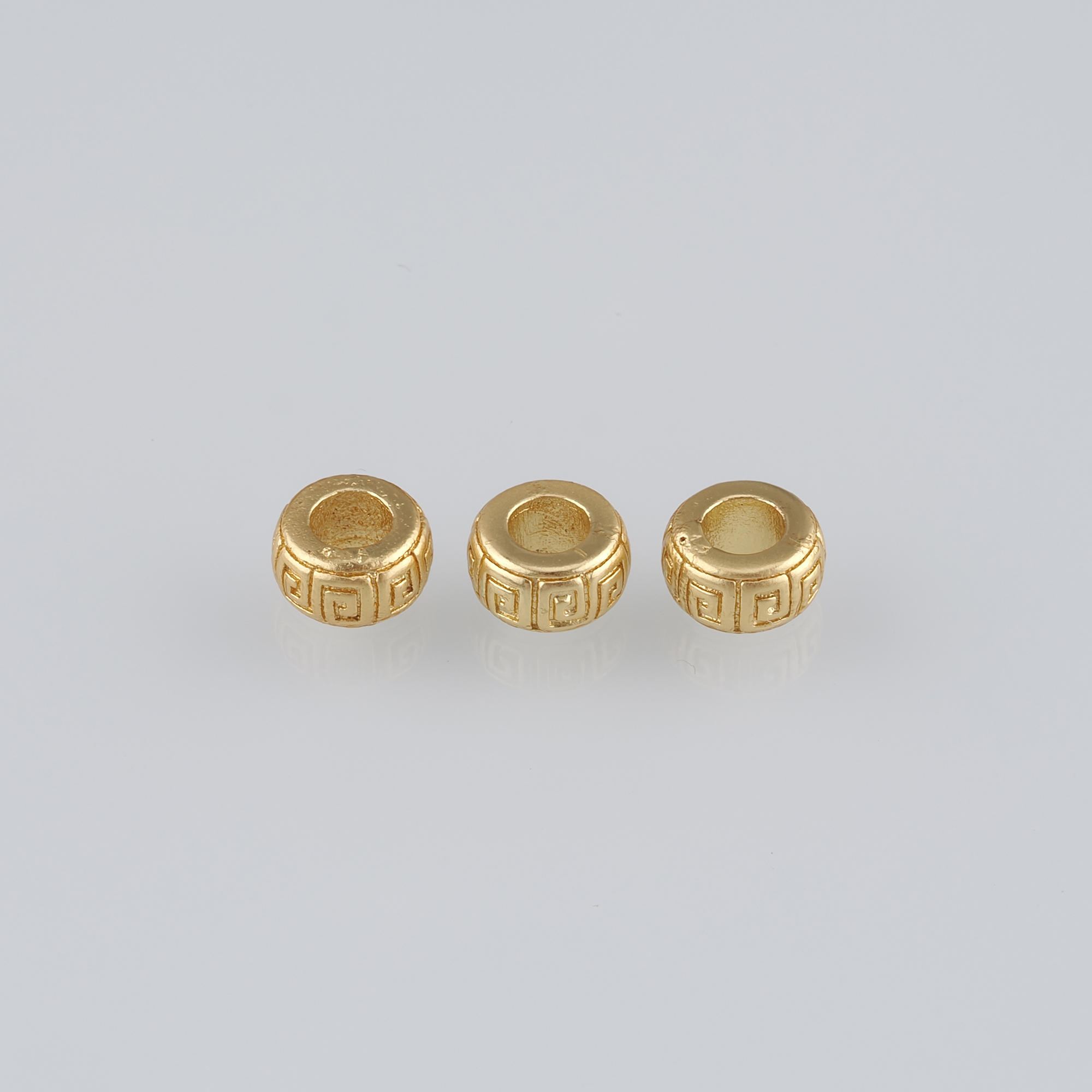20Pcs 18K Gold Filled Round Flat Spacer Beads,Dainty Round Spacer Beads,DIY Jewelry Making Supply