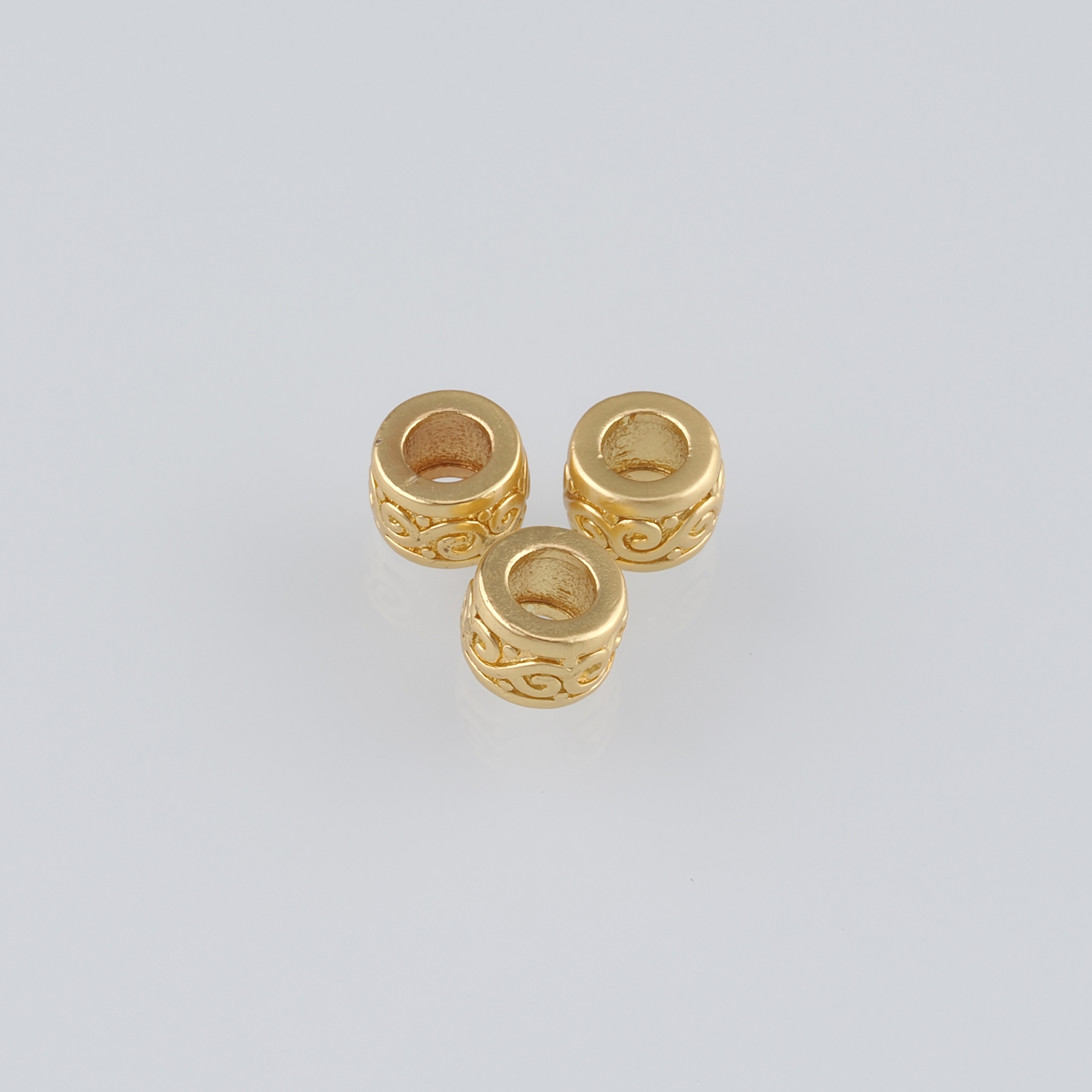 20Pcs 18K Gold Filled Round Flat Spacer Beads,Dainty Round Spacer Beads,DIY Jewelry Making Supply