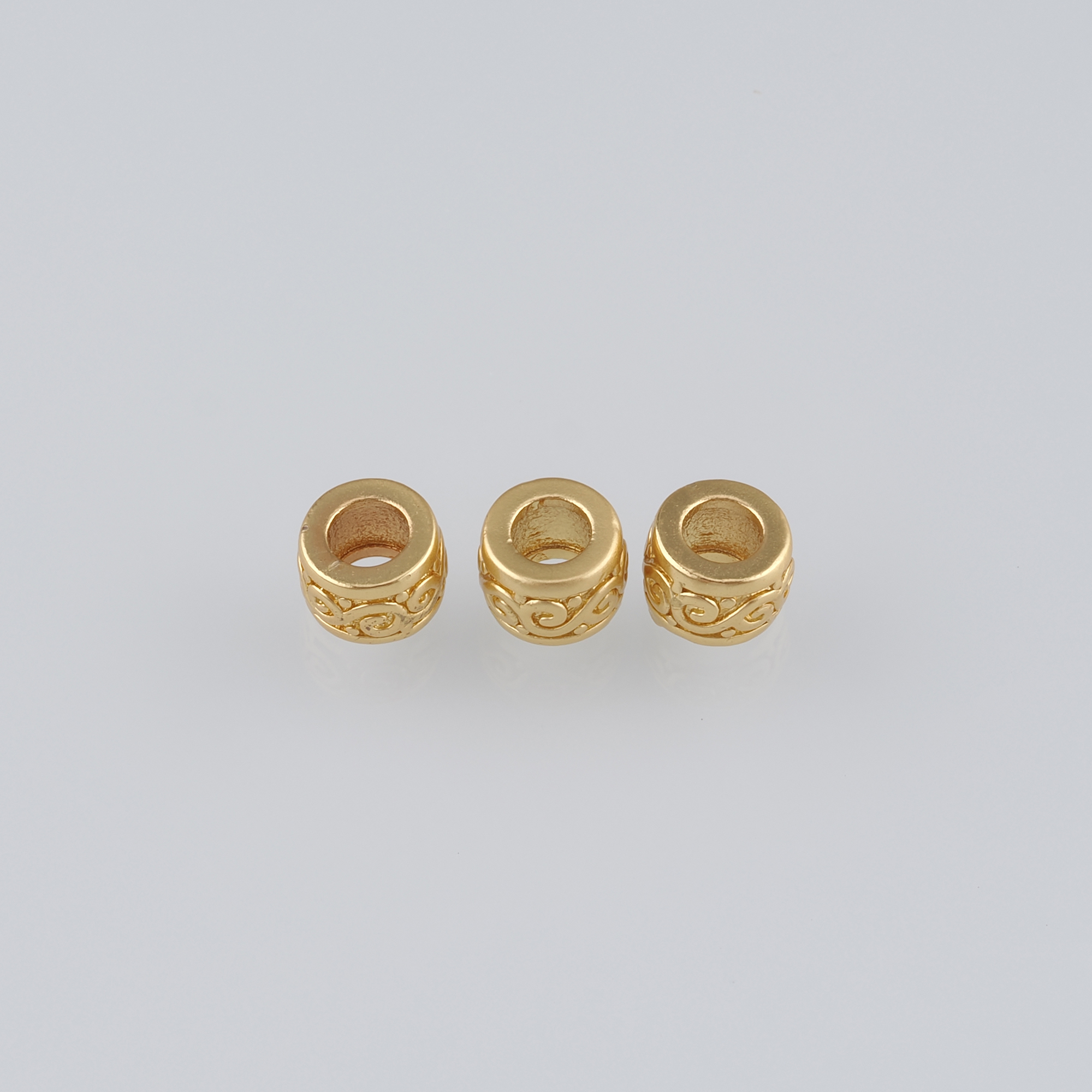 20Pcs 18K Gold Filled Round Flat Spacer Beads,Dainty Round Spacer Beads,DIY Jewelry Making Supply