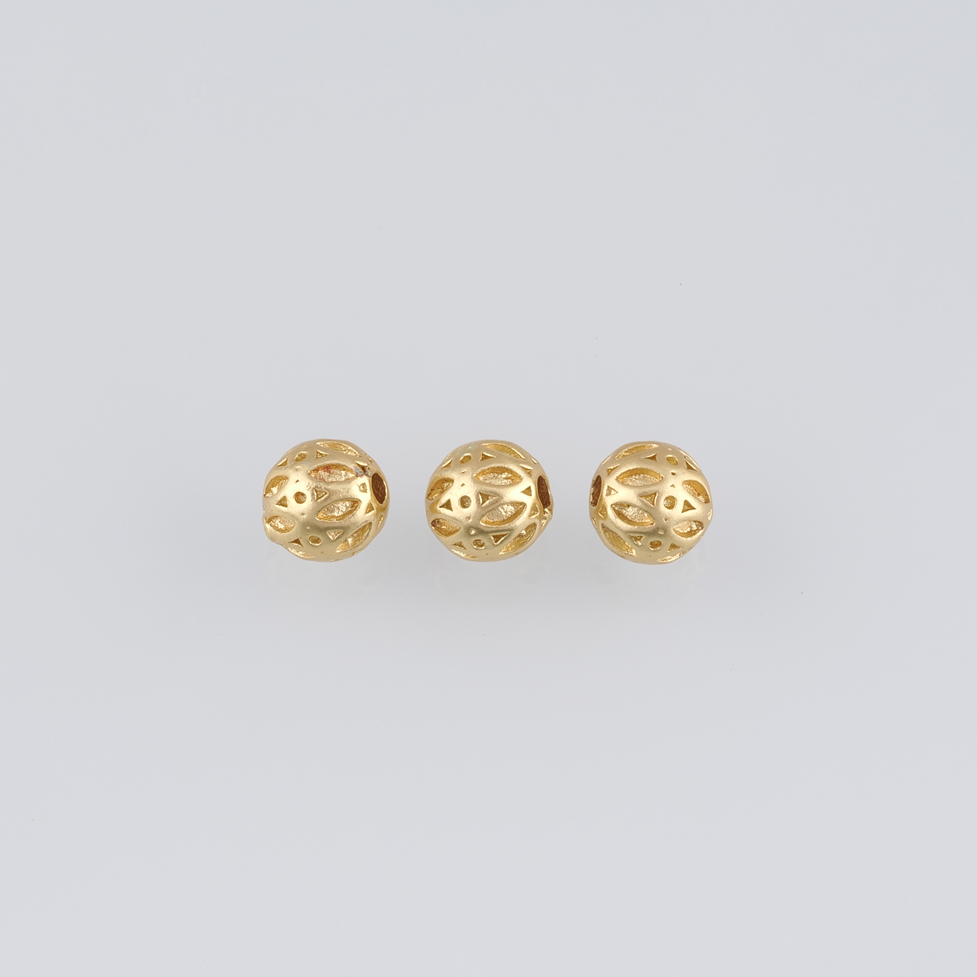 20Pcs 18K Gold Filled Round Spacer Beads,Gold Beads,Ball Bead for Bracelet Jewelry Necklace Making Supply