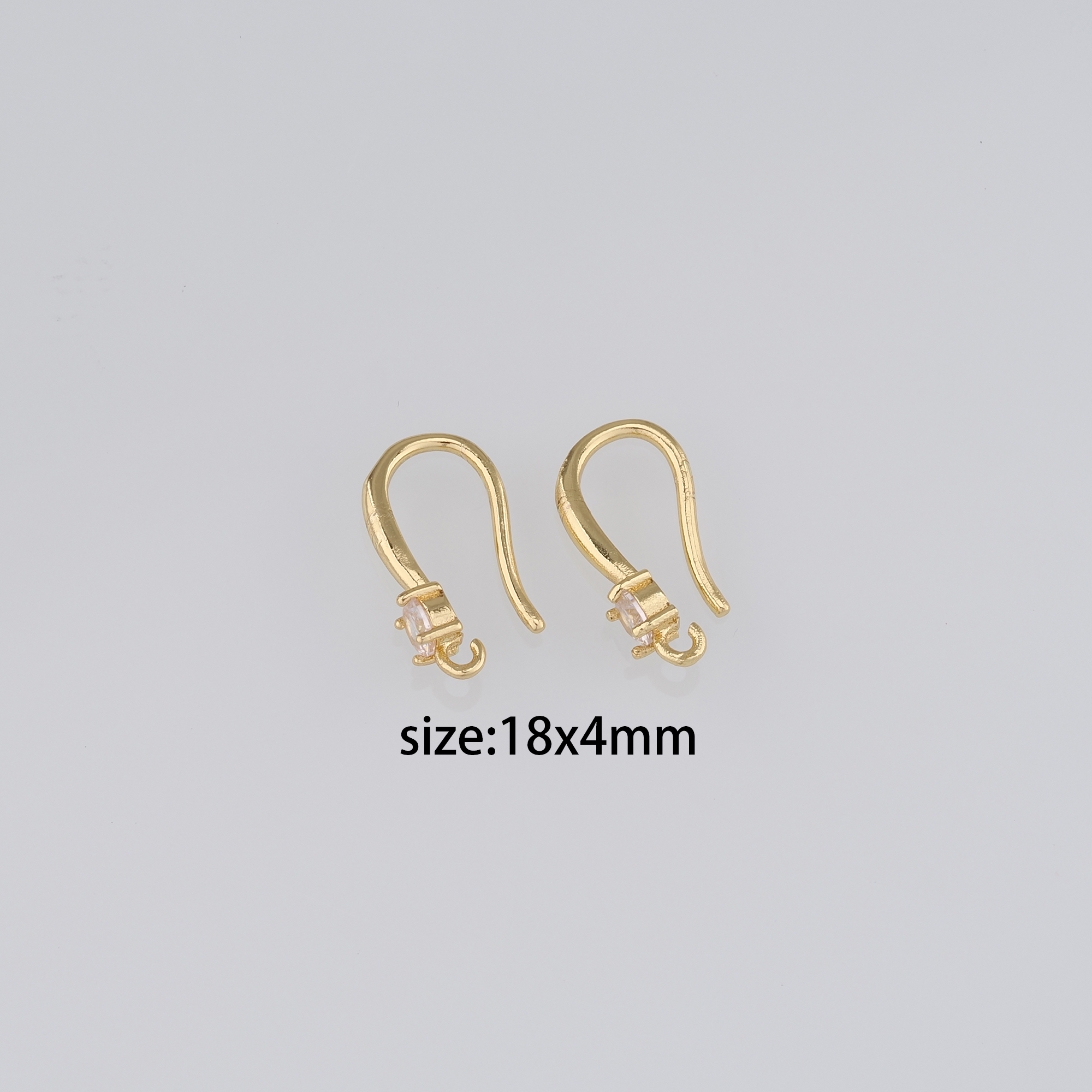 5pair 18K Gold Filled Hook Earrings,Ear Wires, Wire Hooks,Ear Hooks, French Hook Ear Wire-Simple Classic